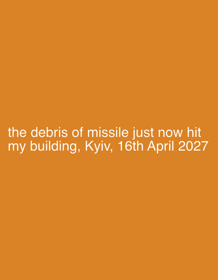 Missile debris damages residential building in Kyiv overnight