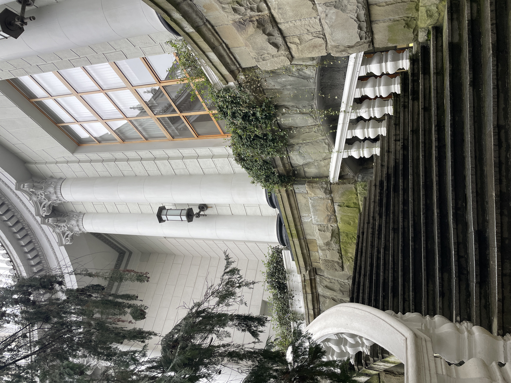 Architectural photography session documents Sochi Train Station classical features