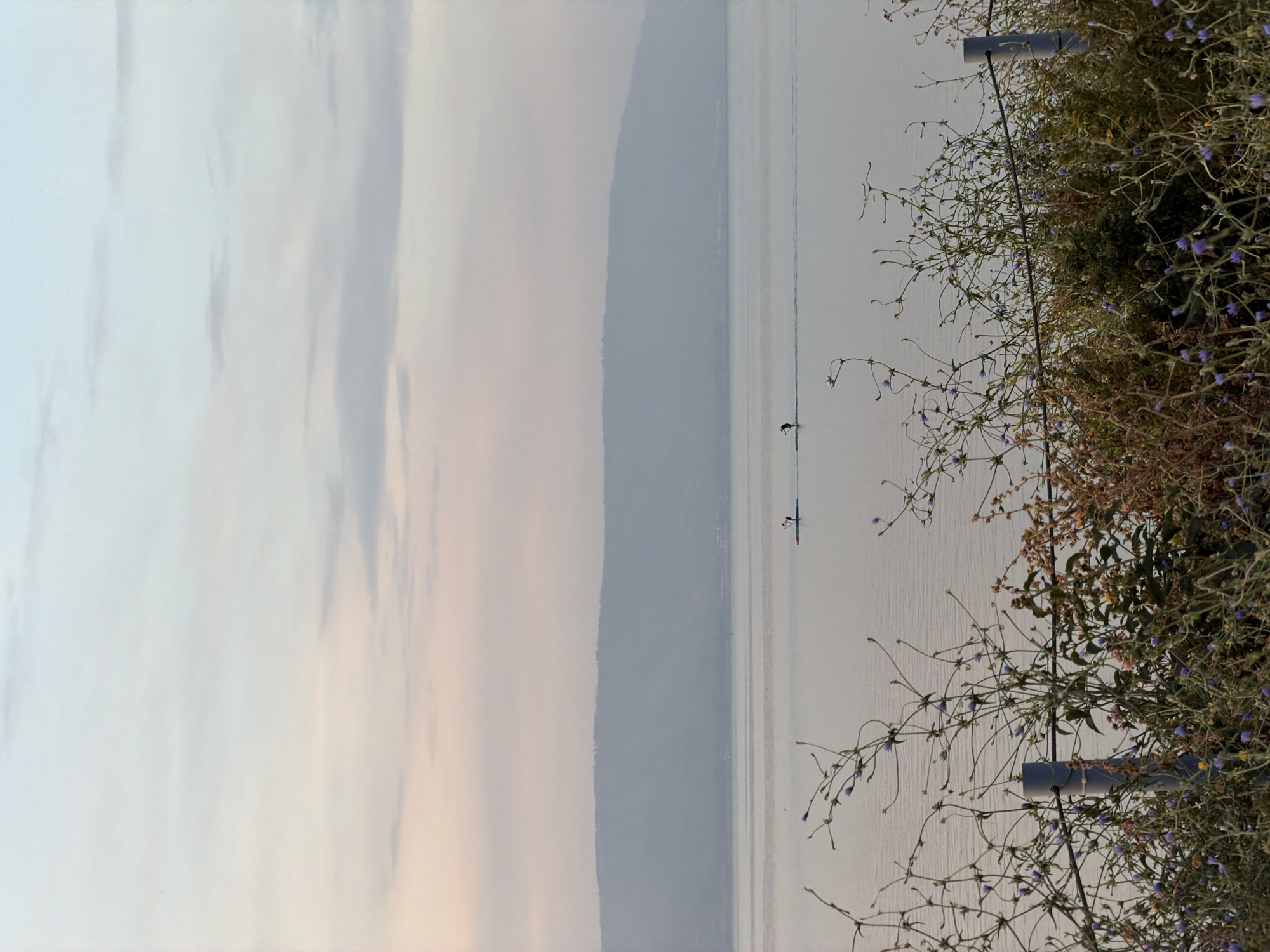 Sunset documented along Sea of Galilee waterfront in Israel