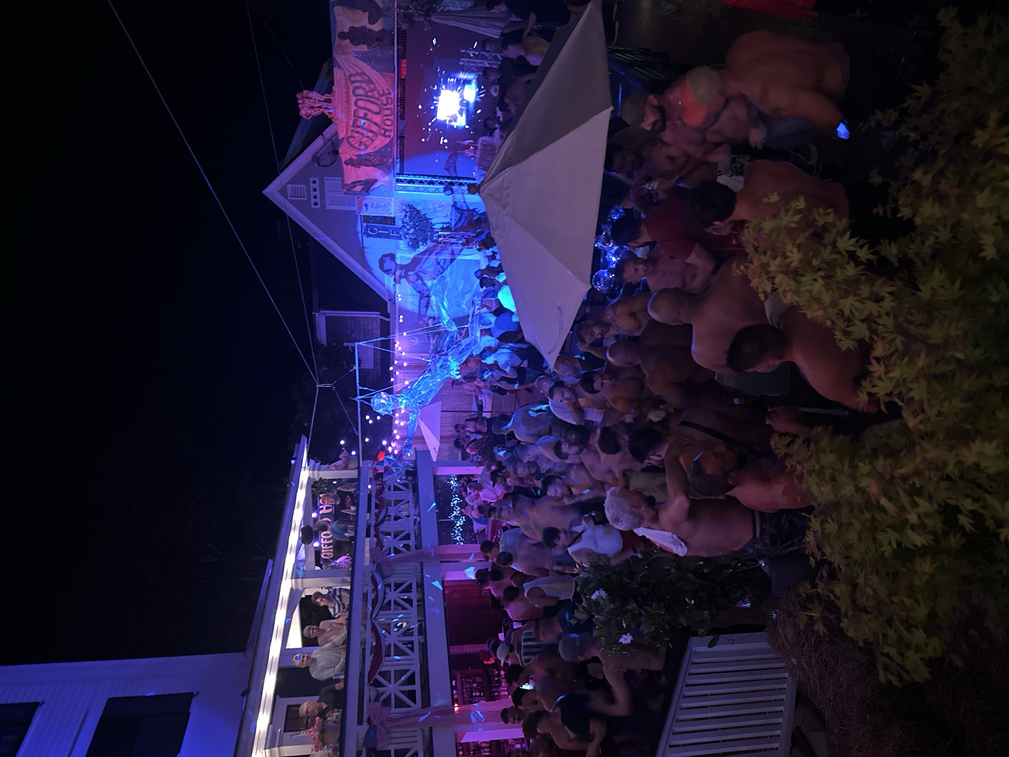 Summer night out at the Gifford House, Provincetown