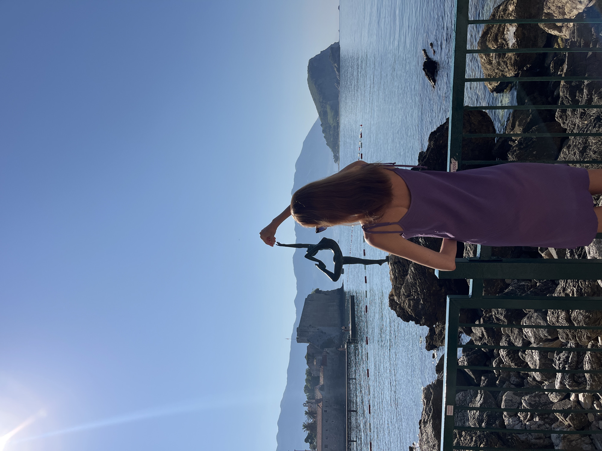 Early morning coastal life captured in Budva, Montenegro