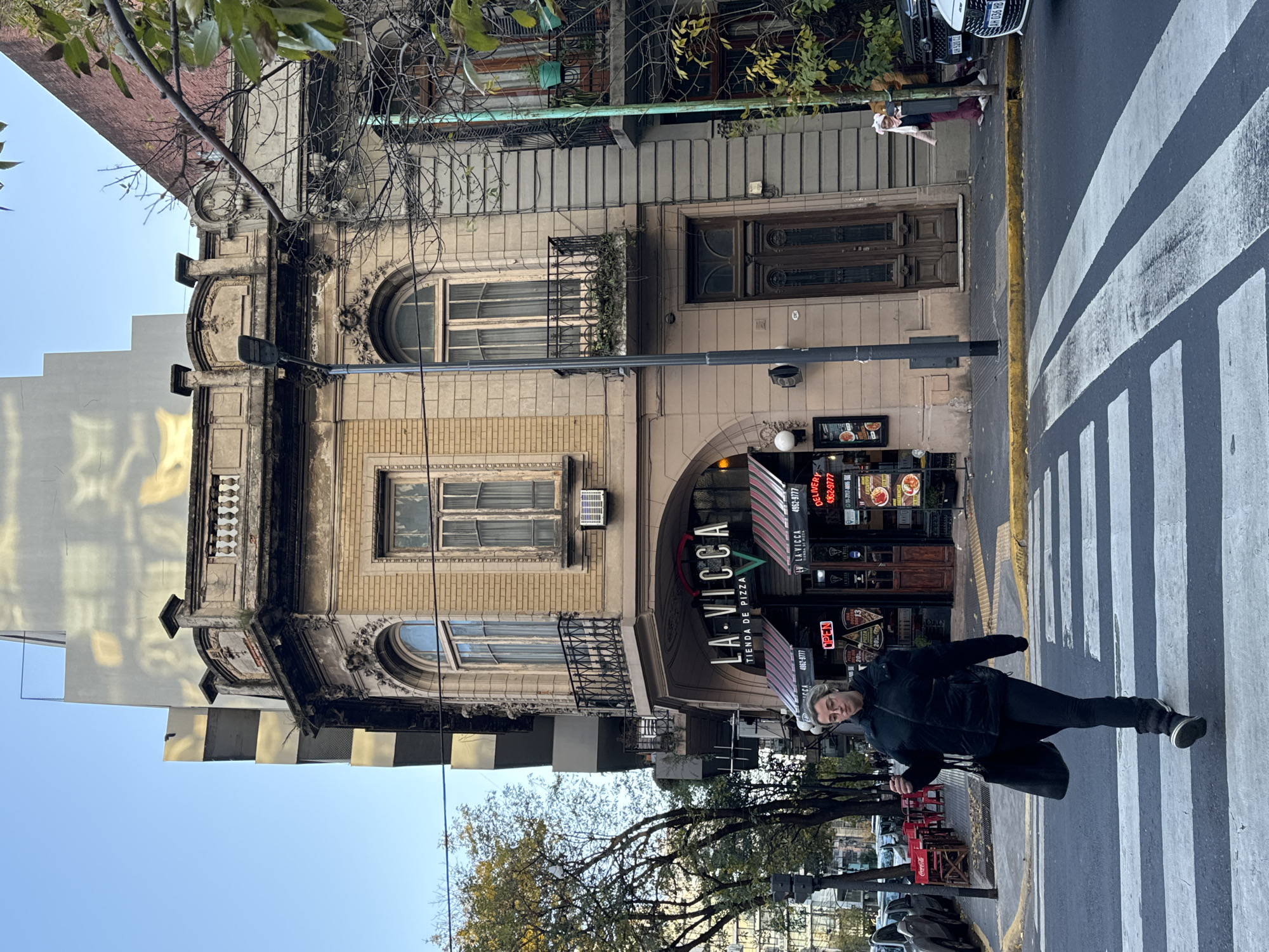 Evening street life documented across Buenos Aires neighborhood