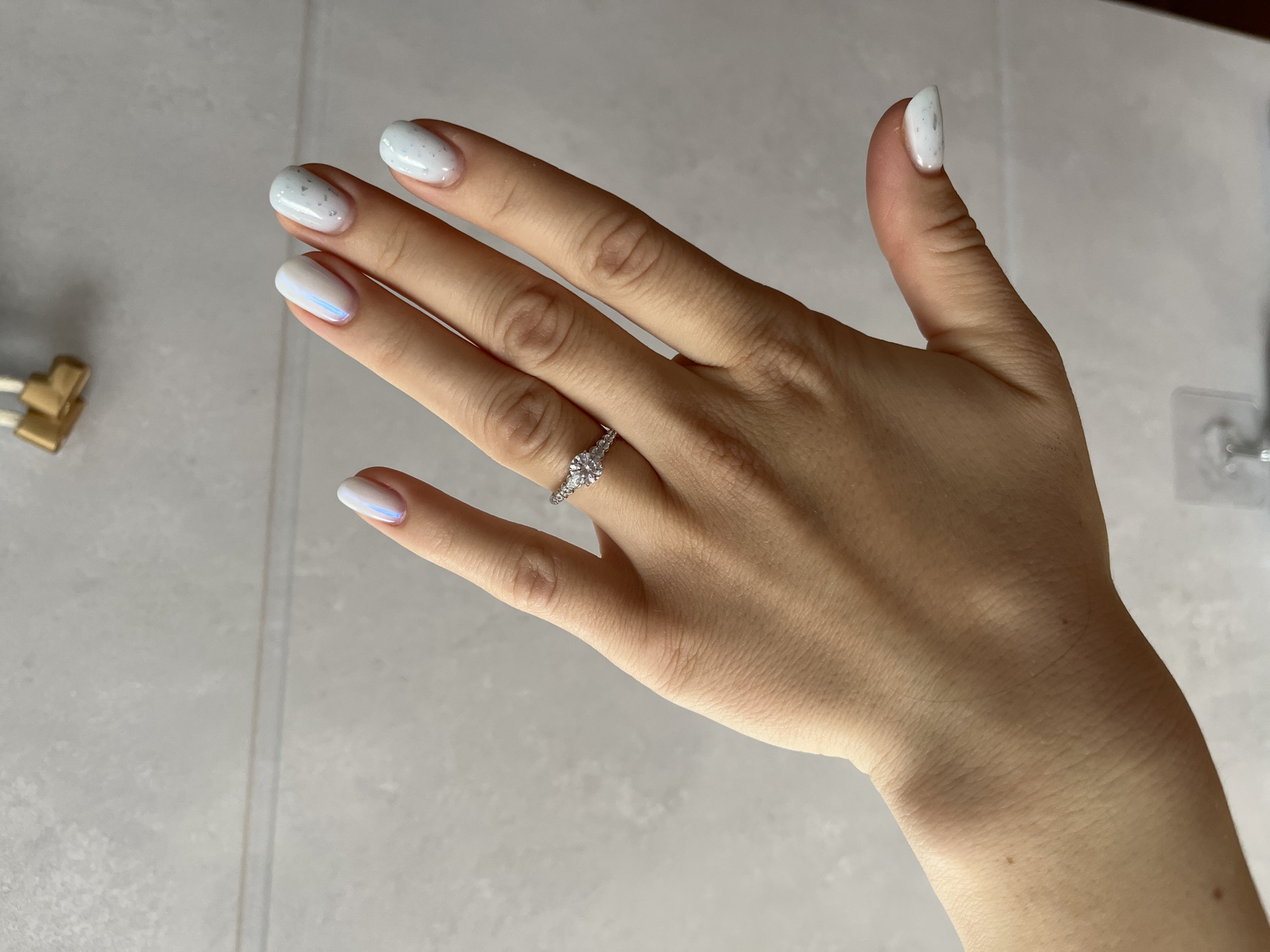 Family moments captured in Shushary home with baby and engagement ring