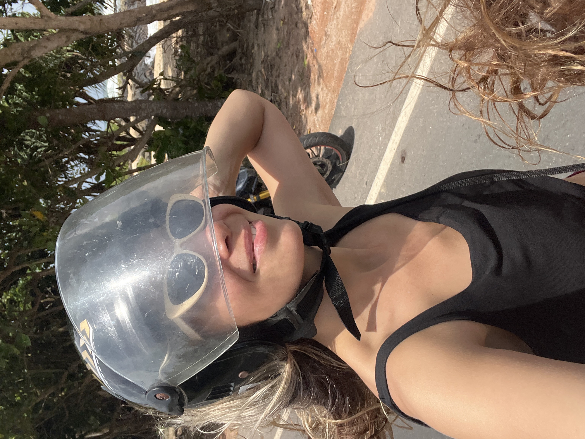 Coastal motorcycle ride and beach stop in Midigama, Sri Lanka