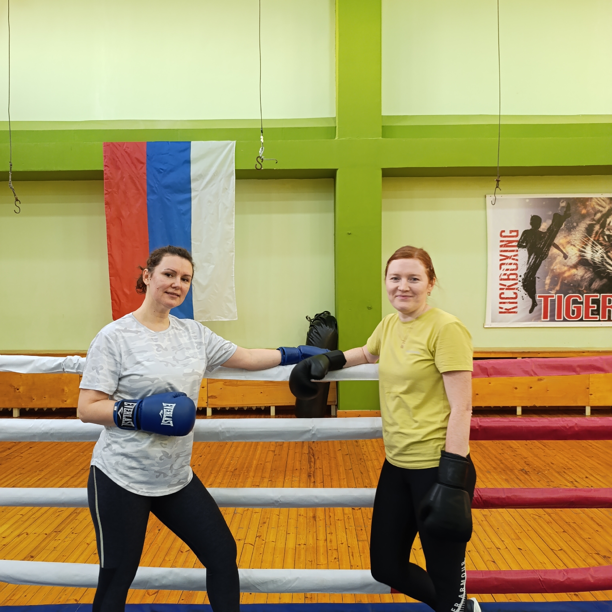 Boxing training session observed at indoor gym facility