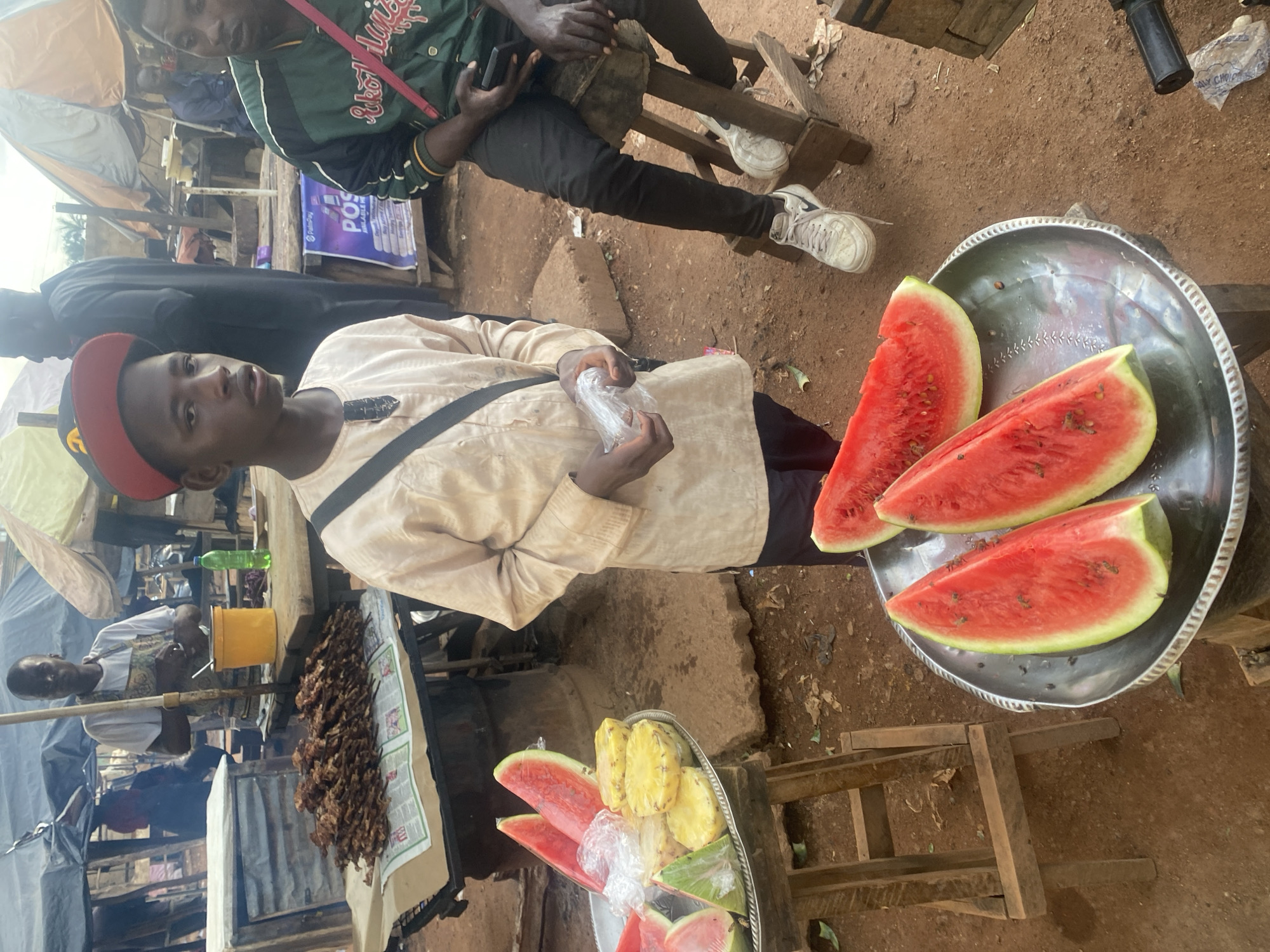 Street market activity in Gura Top, Nigeria