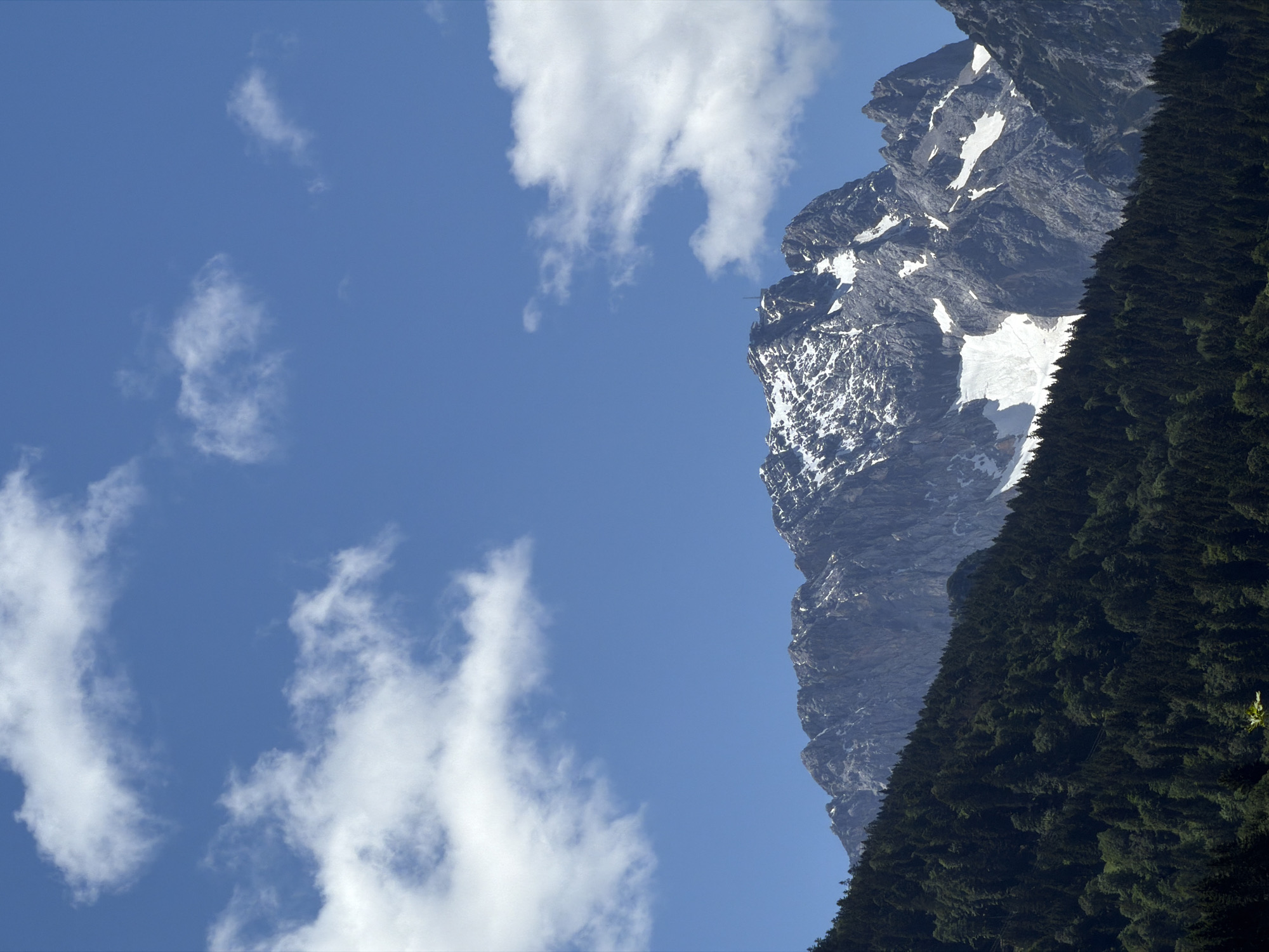Tourist documents Alpine scenery and ski jump in Garmisch-Partenkirchen