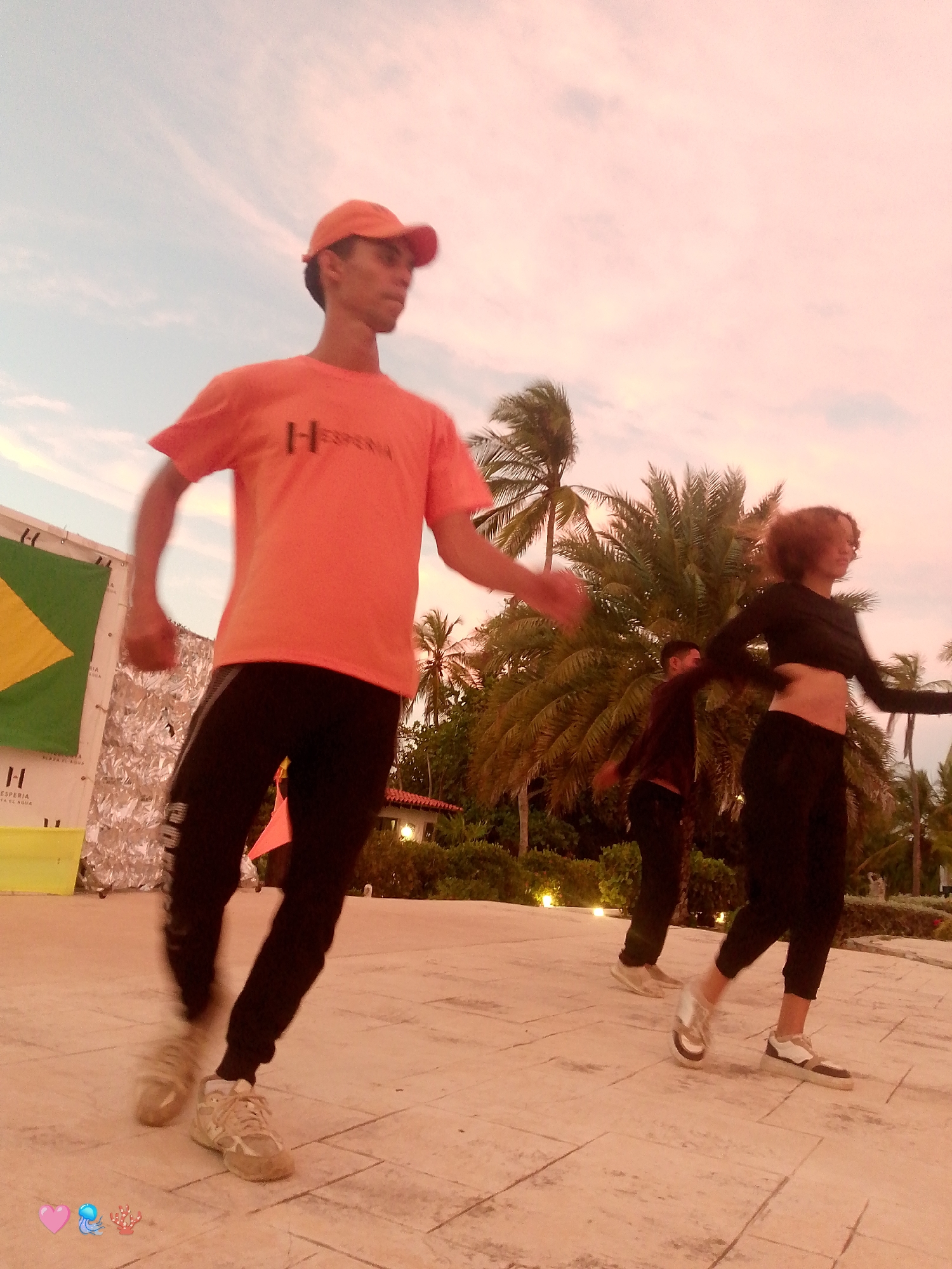 Evening leisure activities documented at Venezuela beach resort