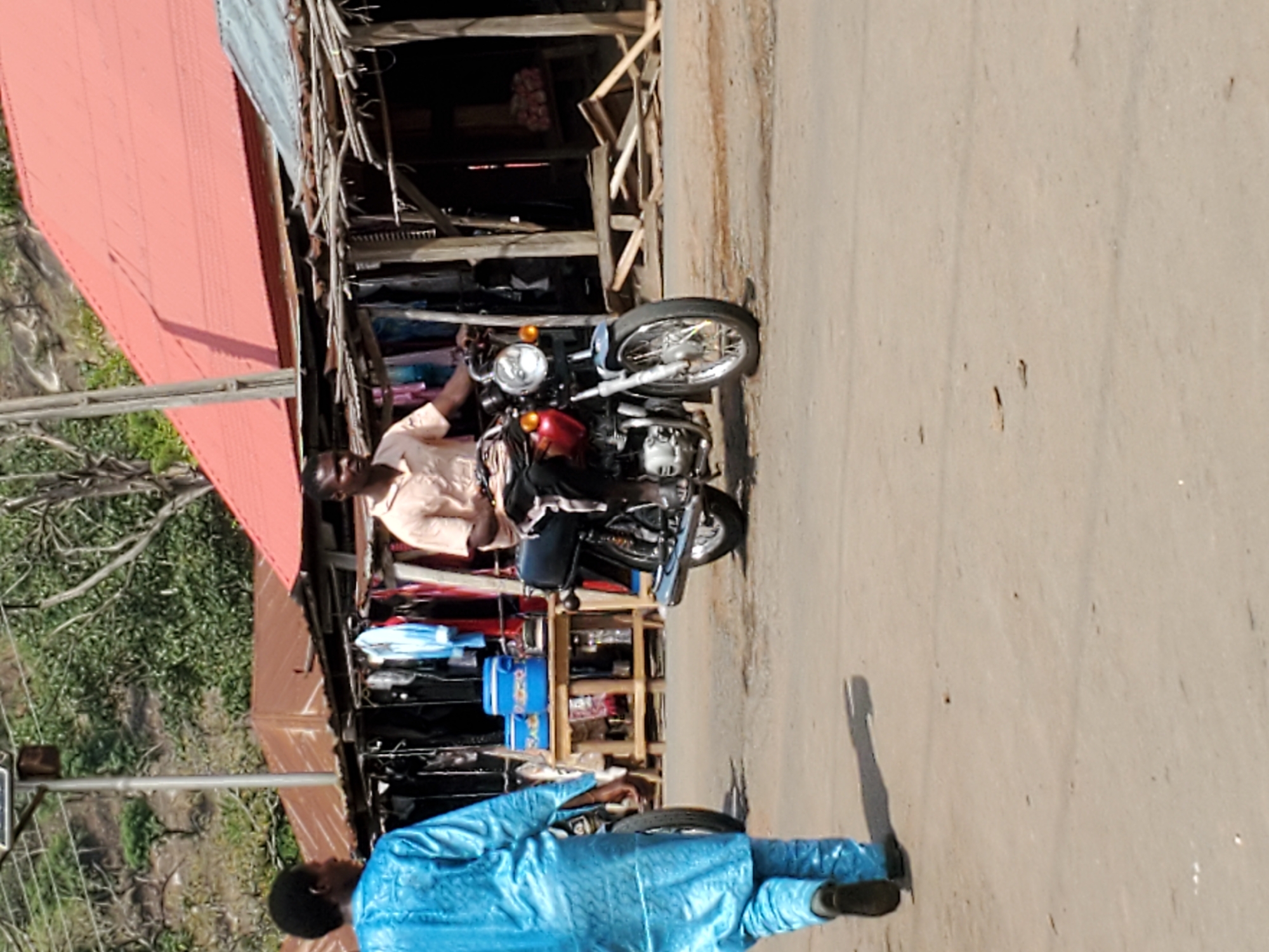 Morning street life documented in Mararaba, Nigeria market area