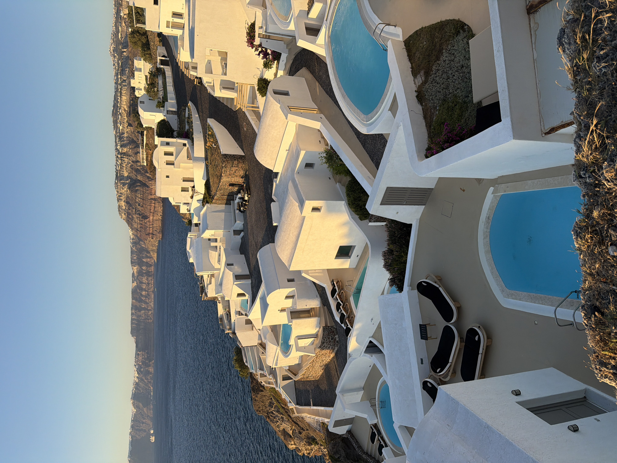 Clifftop moments over the Aegean in Santorini