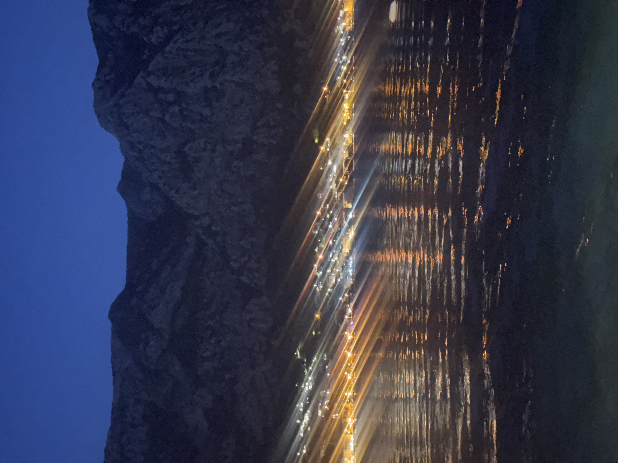 Evening cruise ship visit draws observers to Risan waterfront