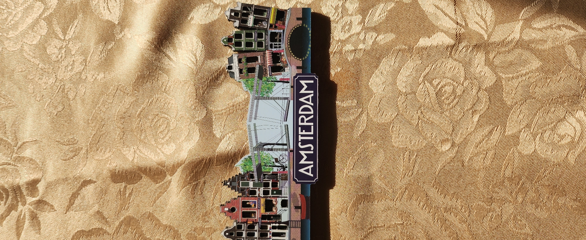 Amsterdam canal souvenir photographed in Ruse, Bulgaria