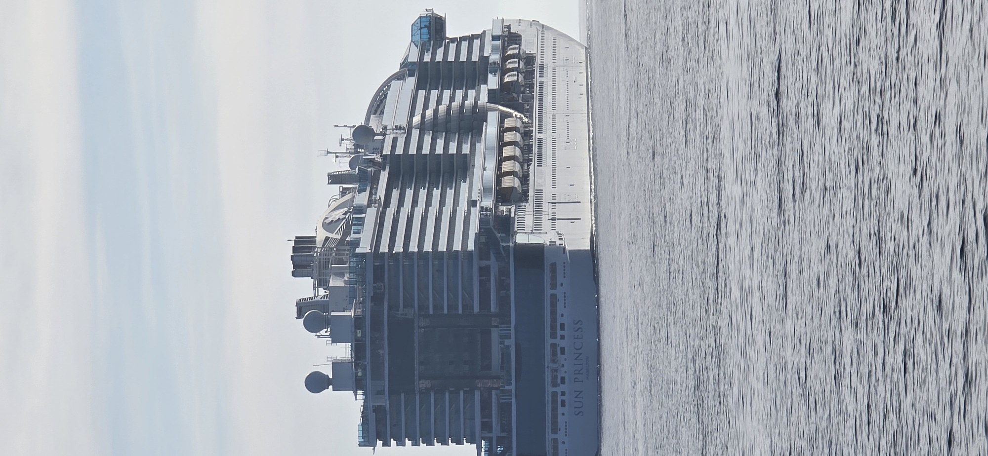 Sun Princess cruise ship spotted in Bar, Montenegro waters