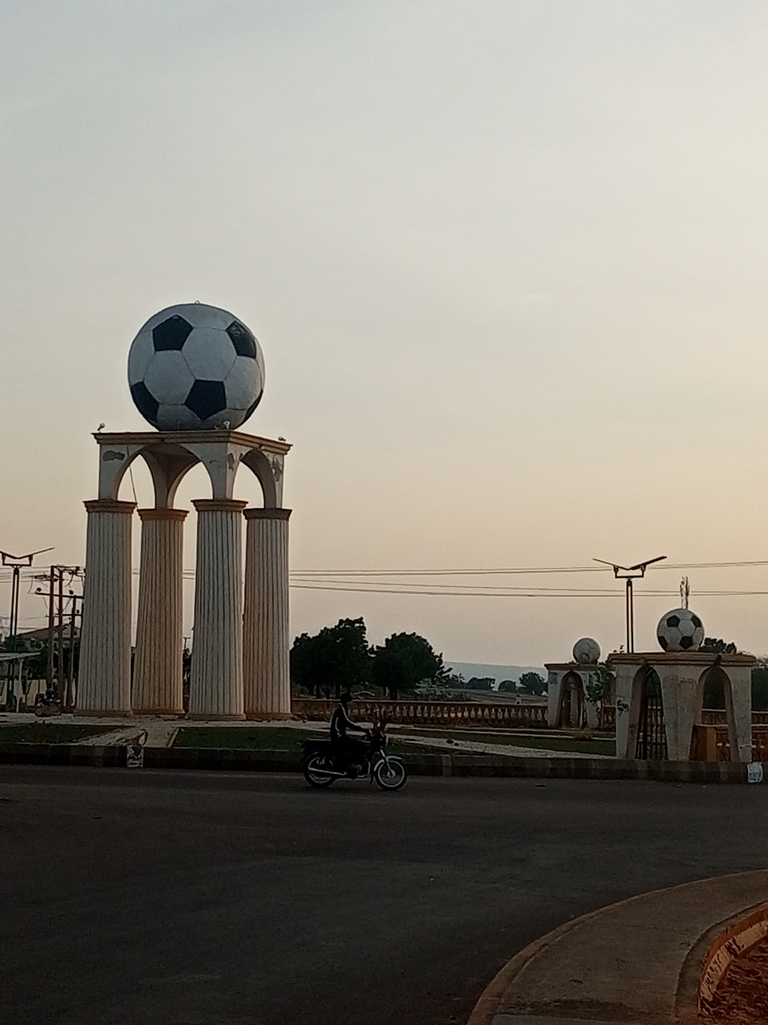 Soccer monument and daily life documented in Gombe, Nigeria