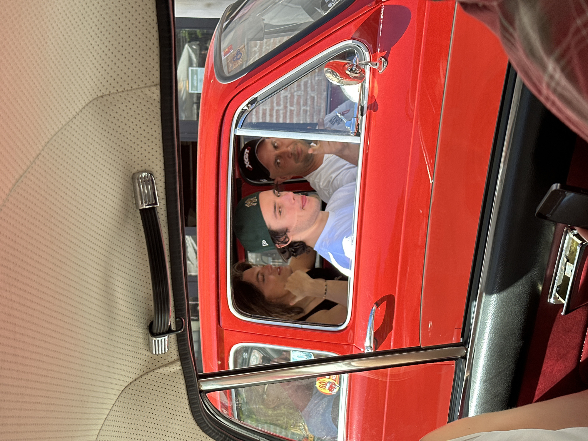 Vintage car tour documented through Madrid streets Thursday morning