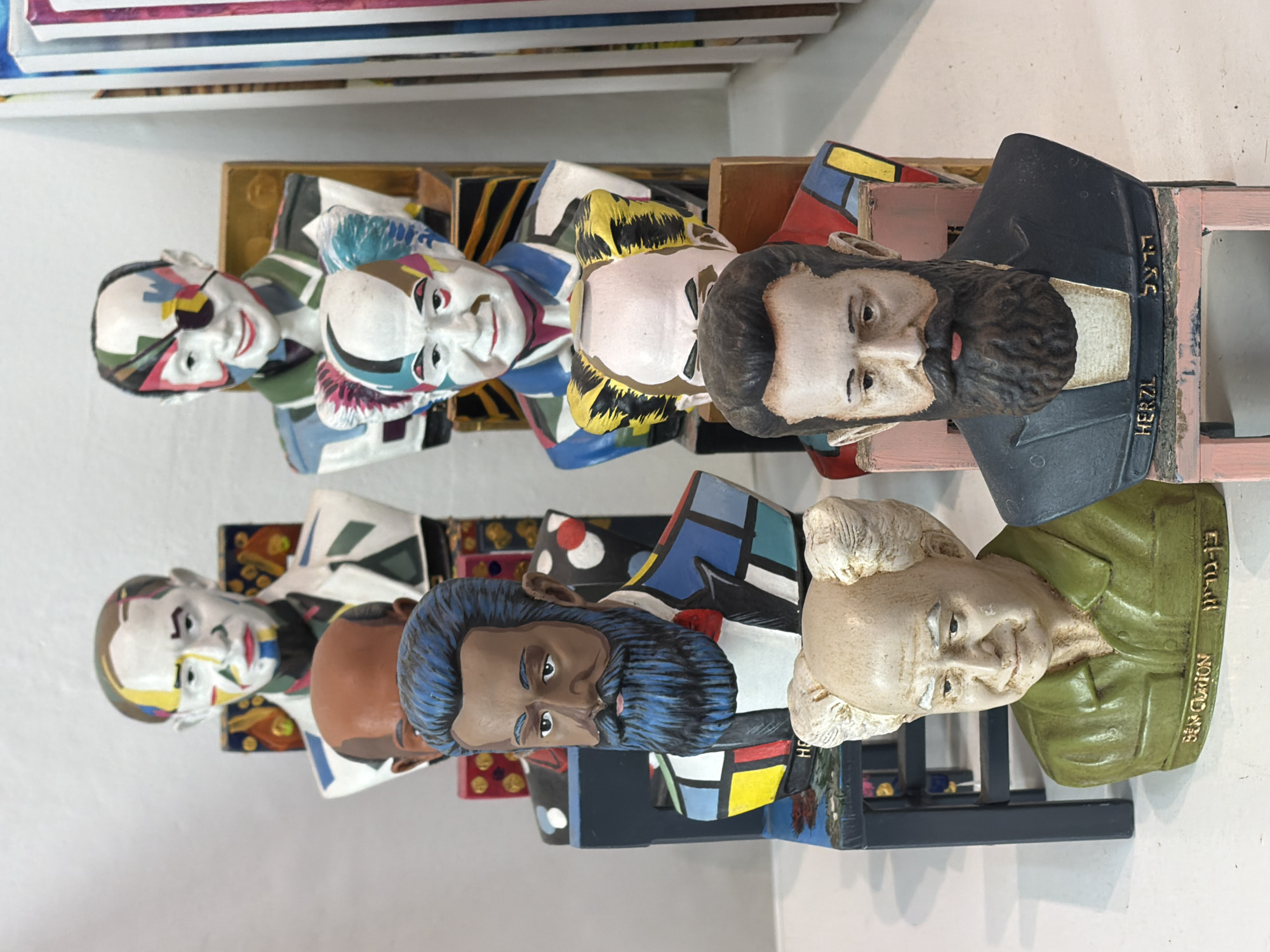 Morning art gallery tour documented in Tel Aviv