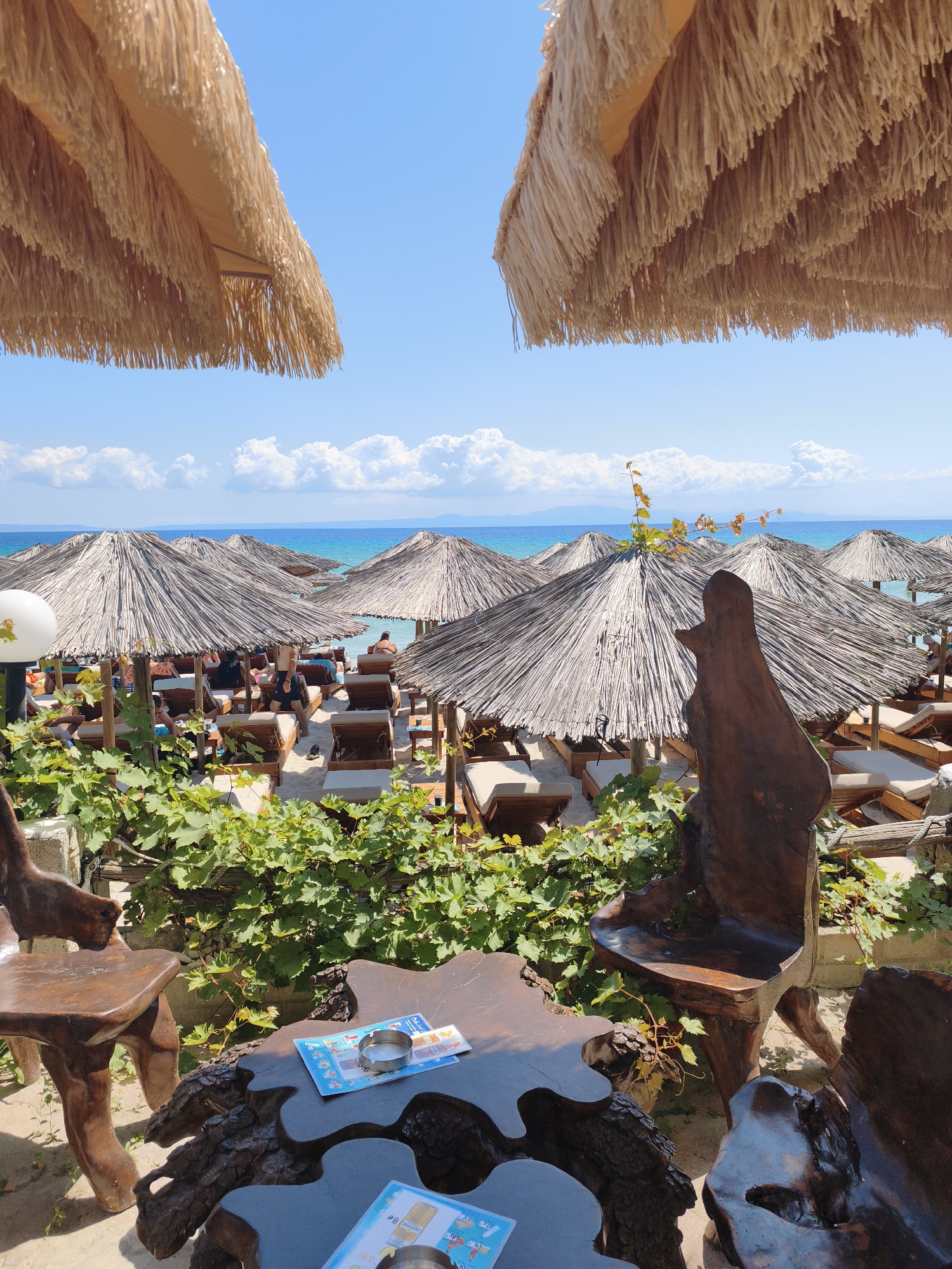 Summer morning along the Kassandra coast, Aegean views all around