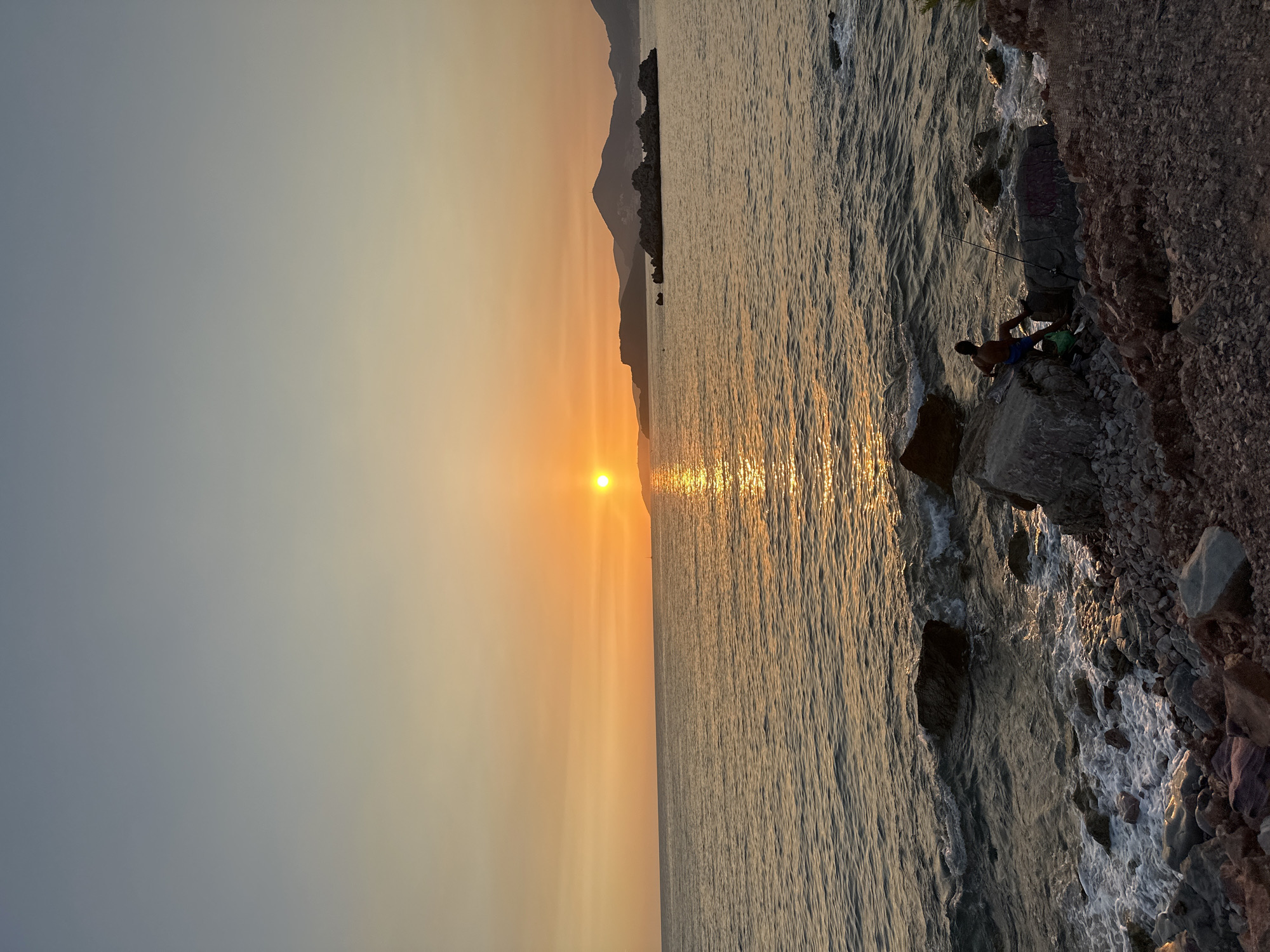 Golden hour at Sveti Stefan's Adriatic coastline