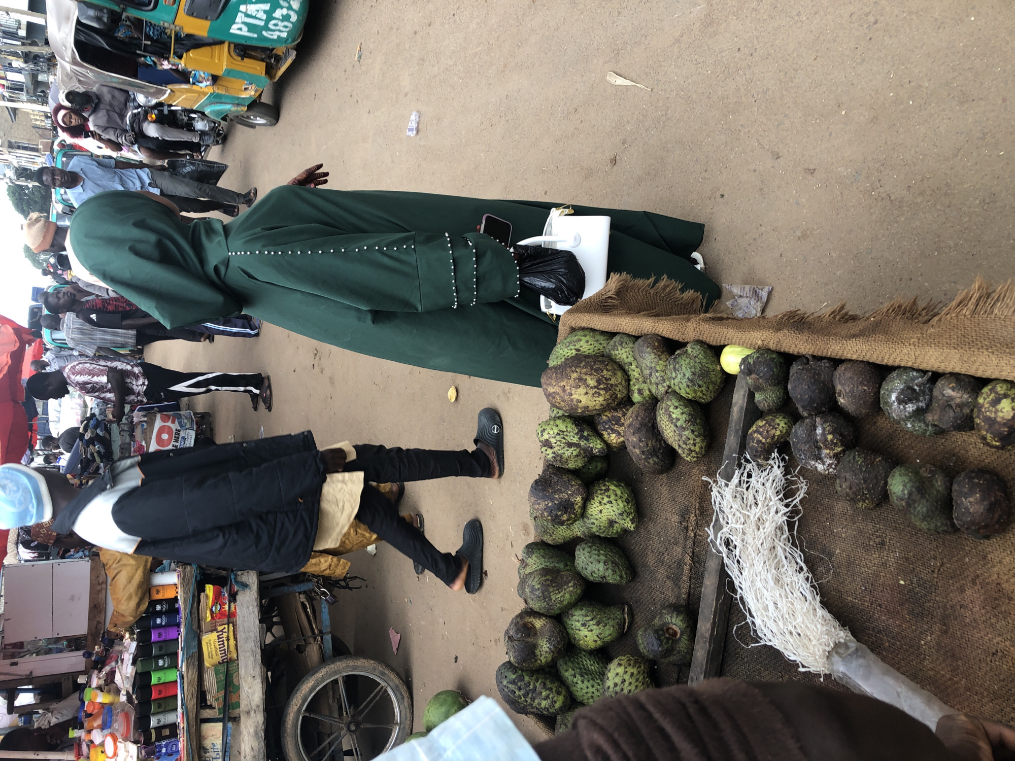 Street life and market fruit in Jos, Nigeria
