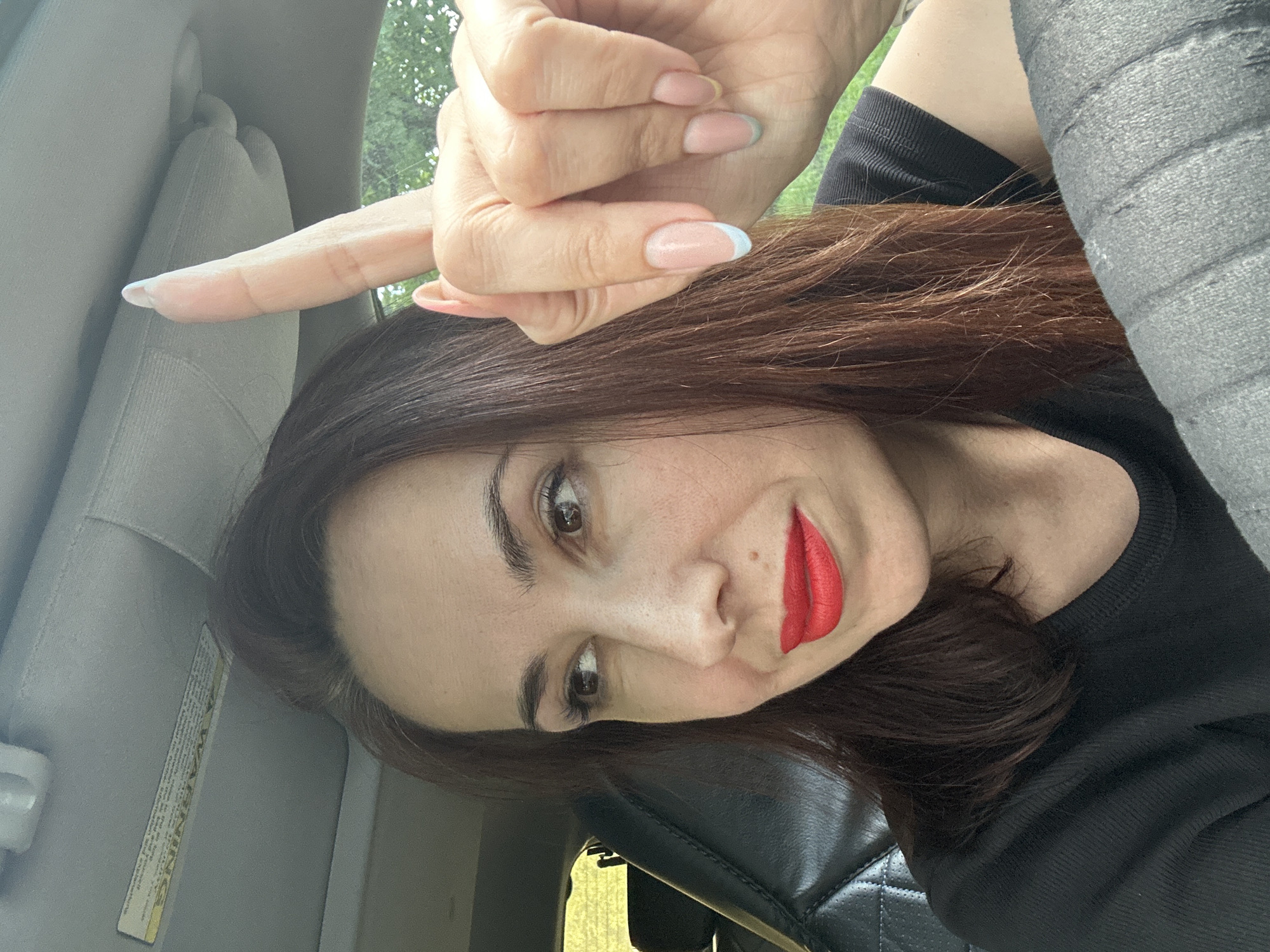 Portrait with a pointed gesture, Chelyabinsk