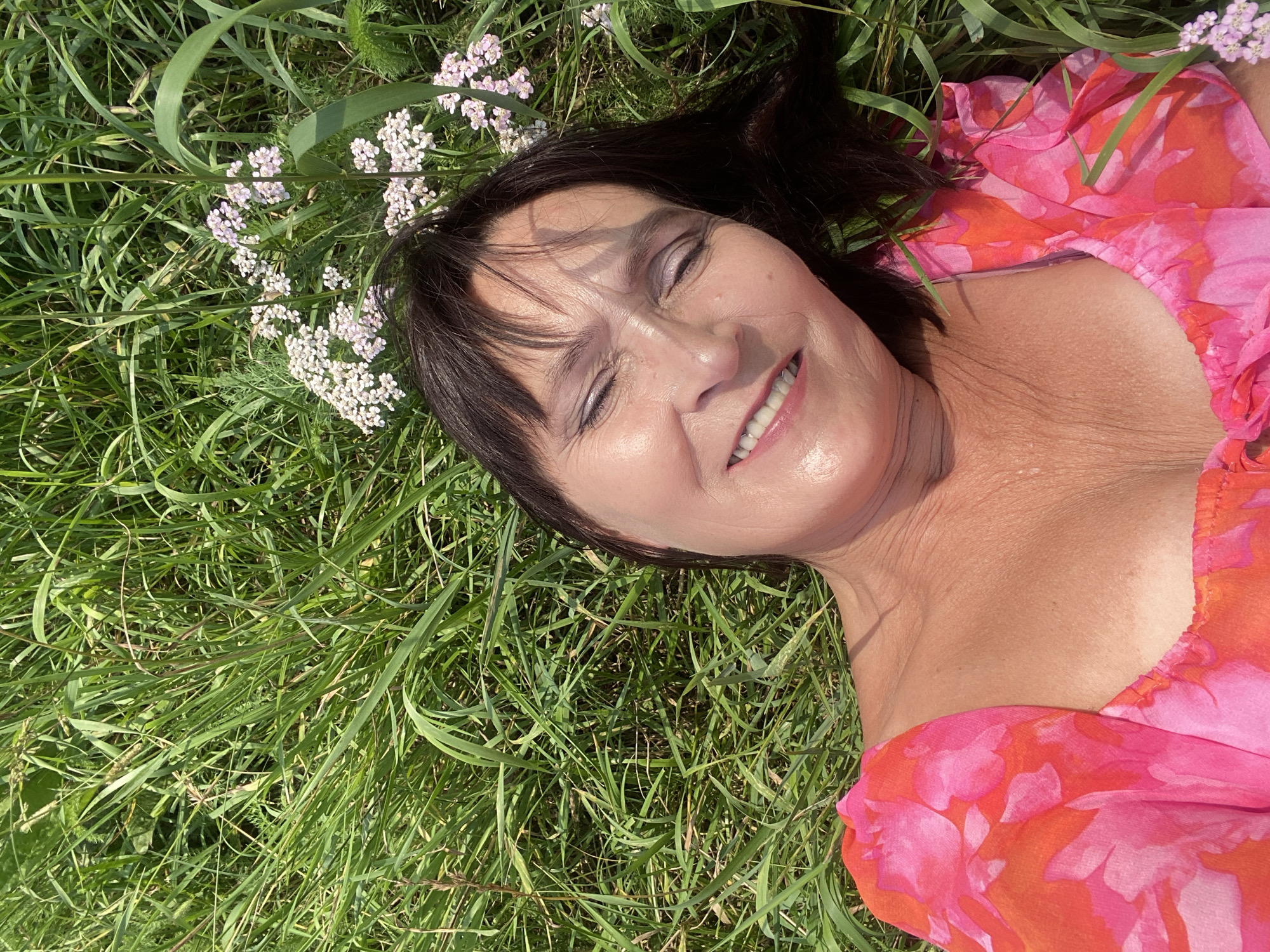 Lazy summer afternoon in a wildflower field outside Novokuznetsk