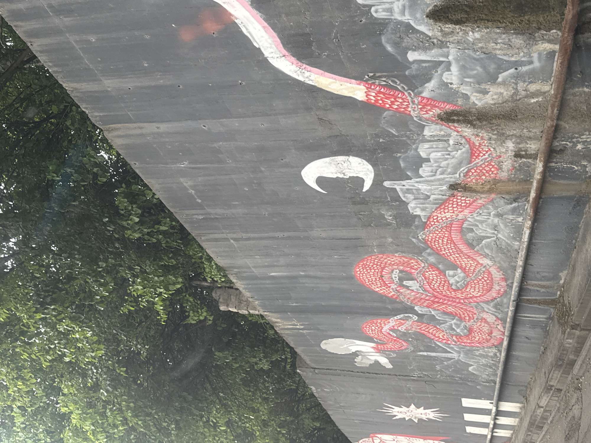 Street art documentation captured across central Tbilisi underpasses