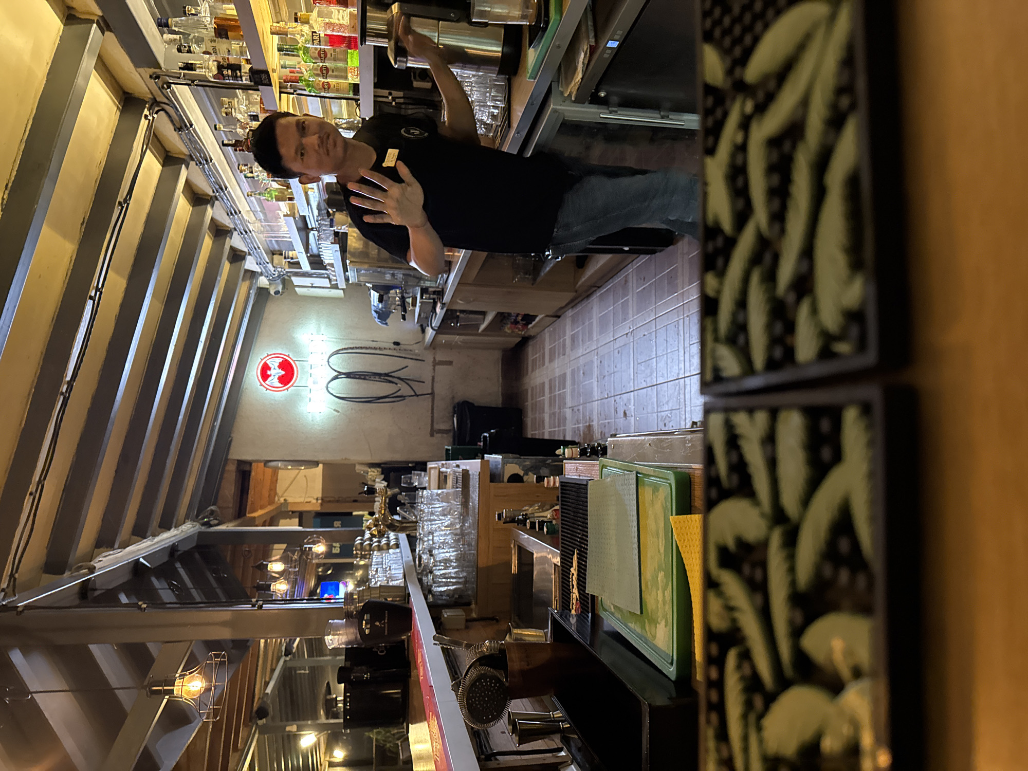 Bartender captured working evening shift at Ruse bar