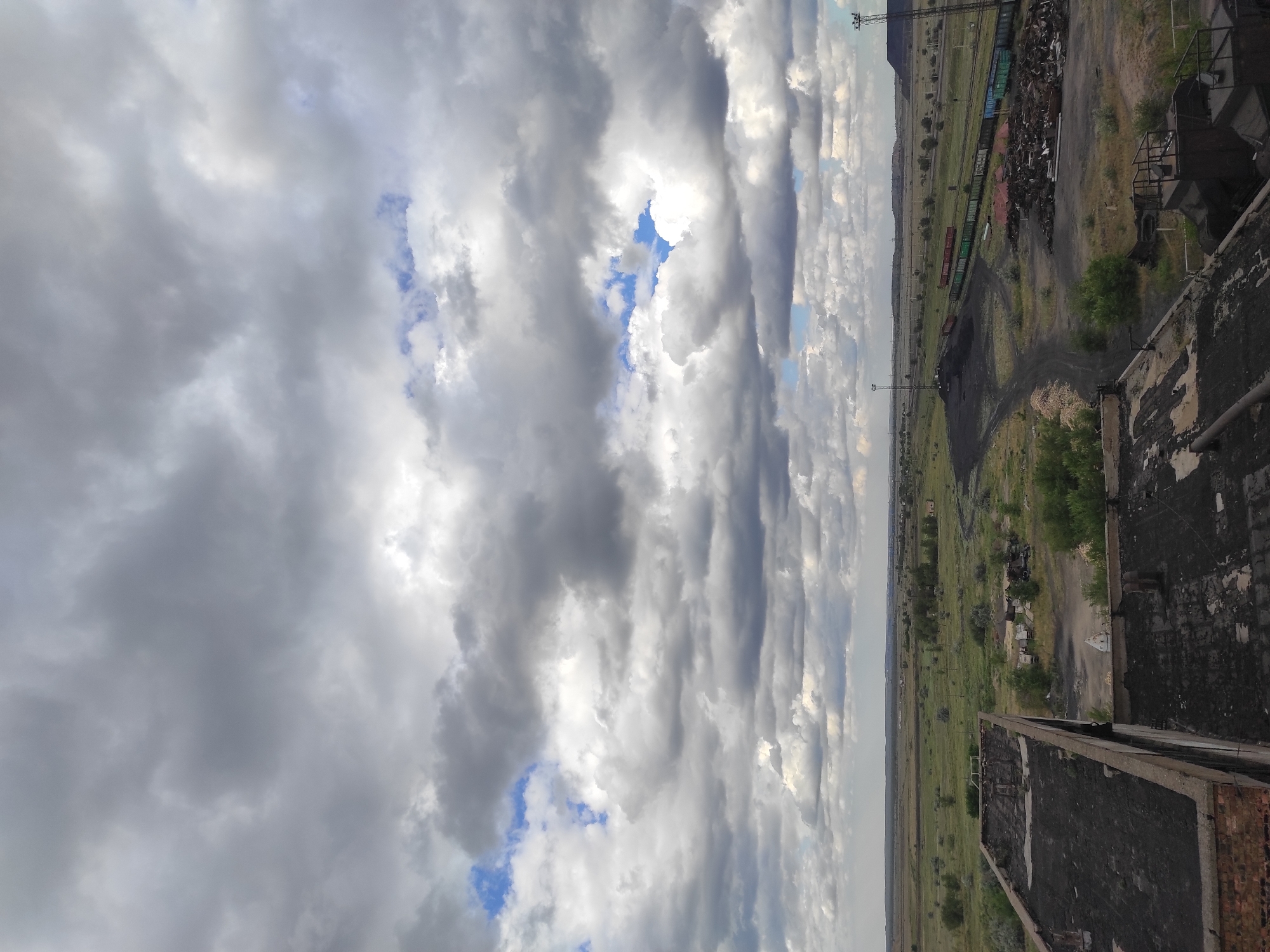 Kyzyl's crumbling industrial site, caught between decay and construction