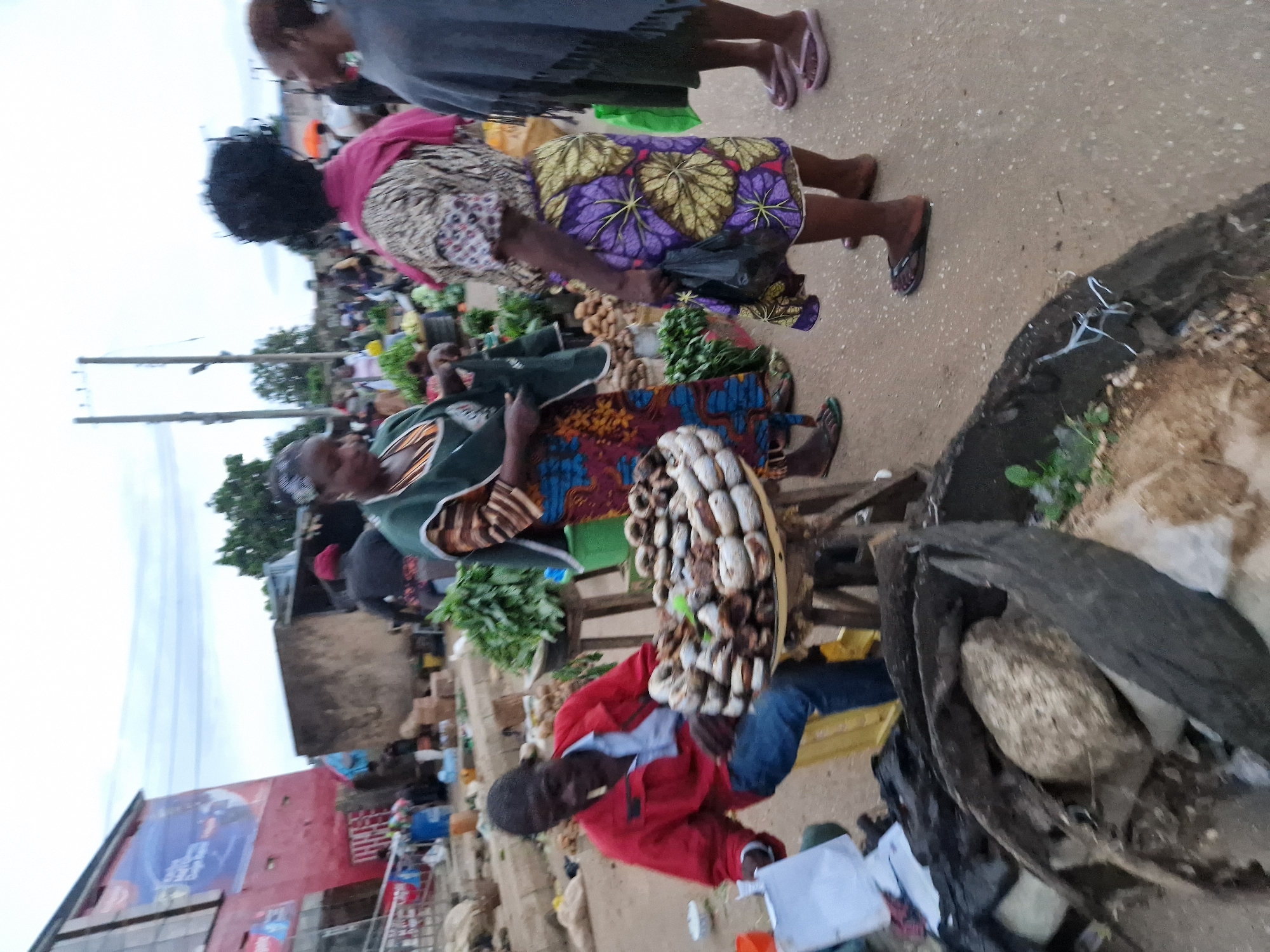 Afternoon market day in full swing in Kabong, Nigeria