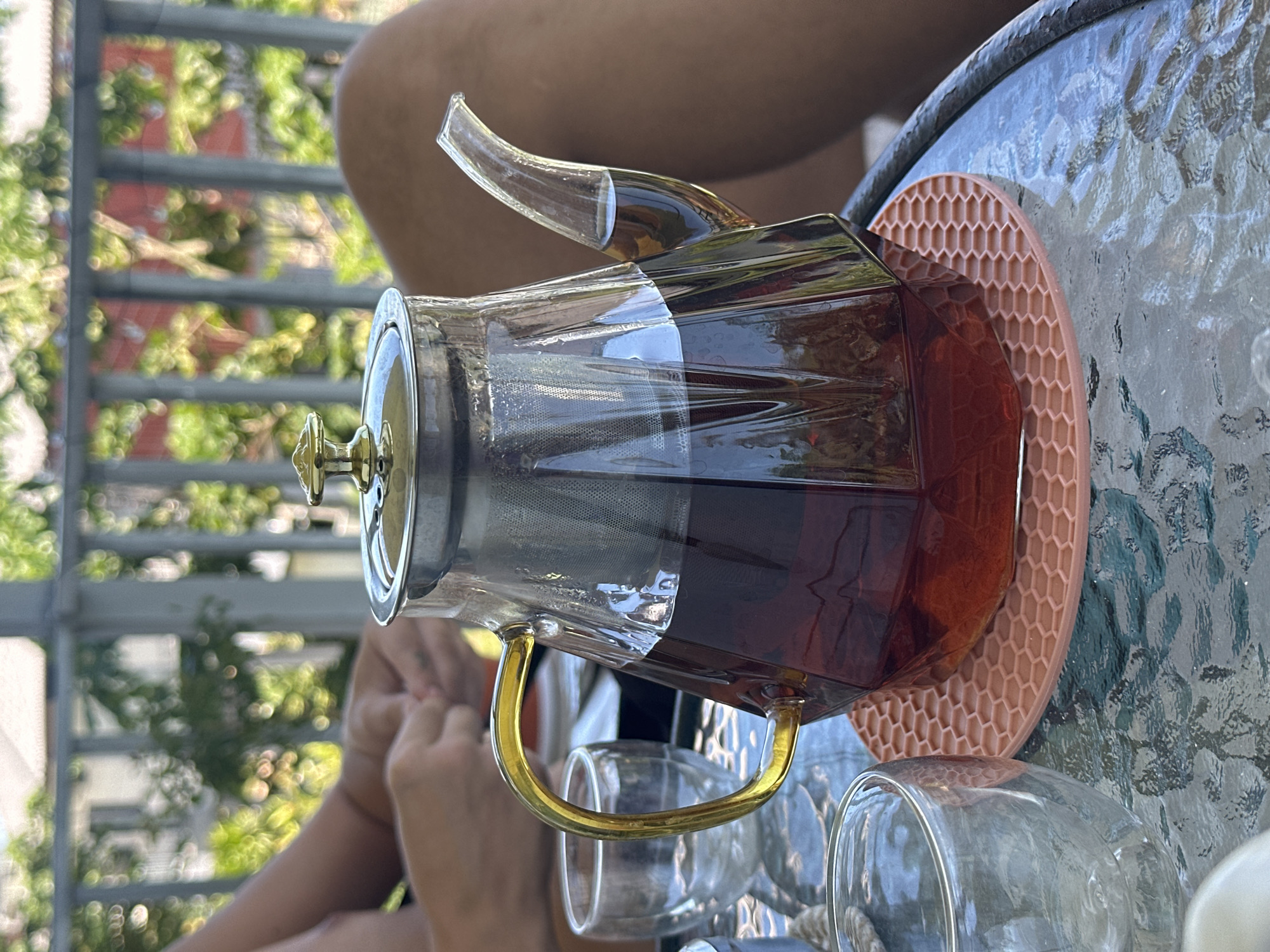 Tea and a selfie, Ko Samui morning