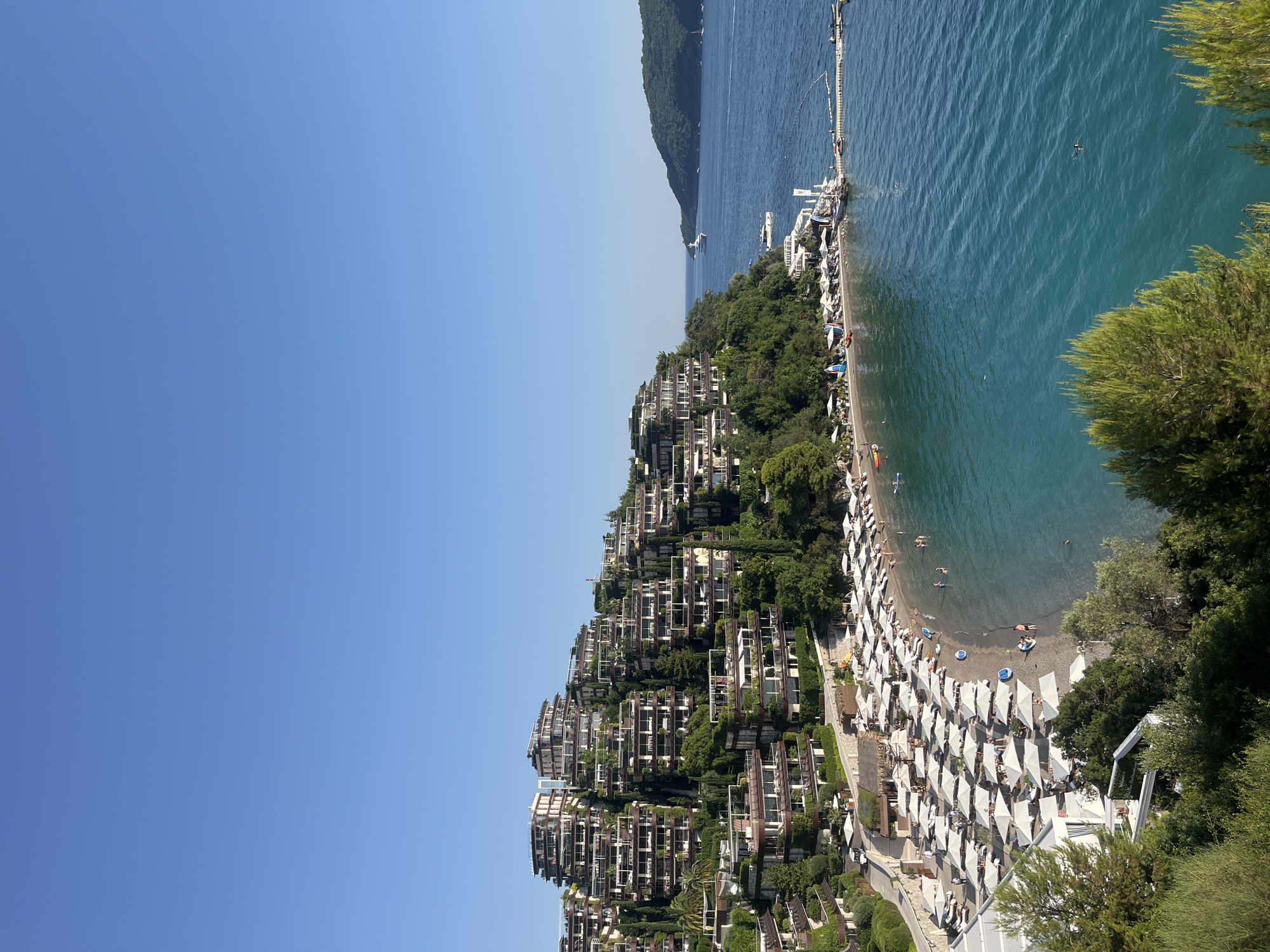 Sunny afternoon on the Adriatic coast in Budva, Montenegro.