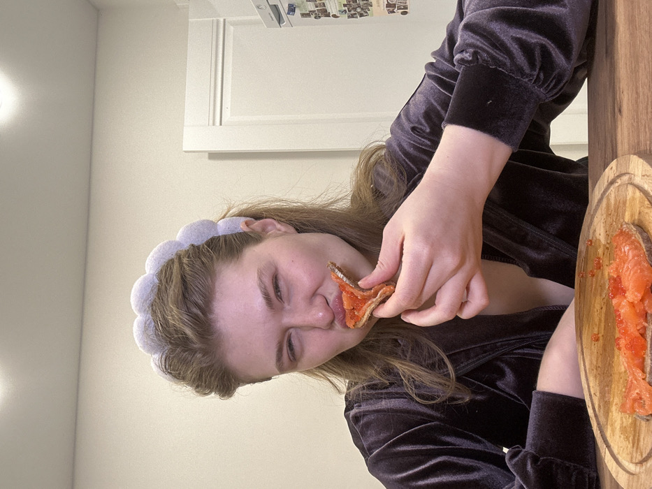 Woman's Evening Self-Care Routine Documented in Kazan