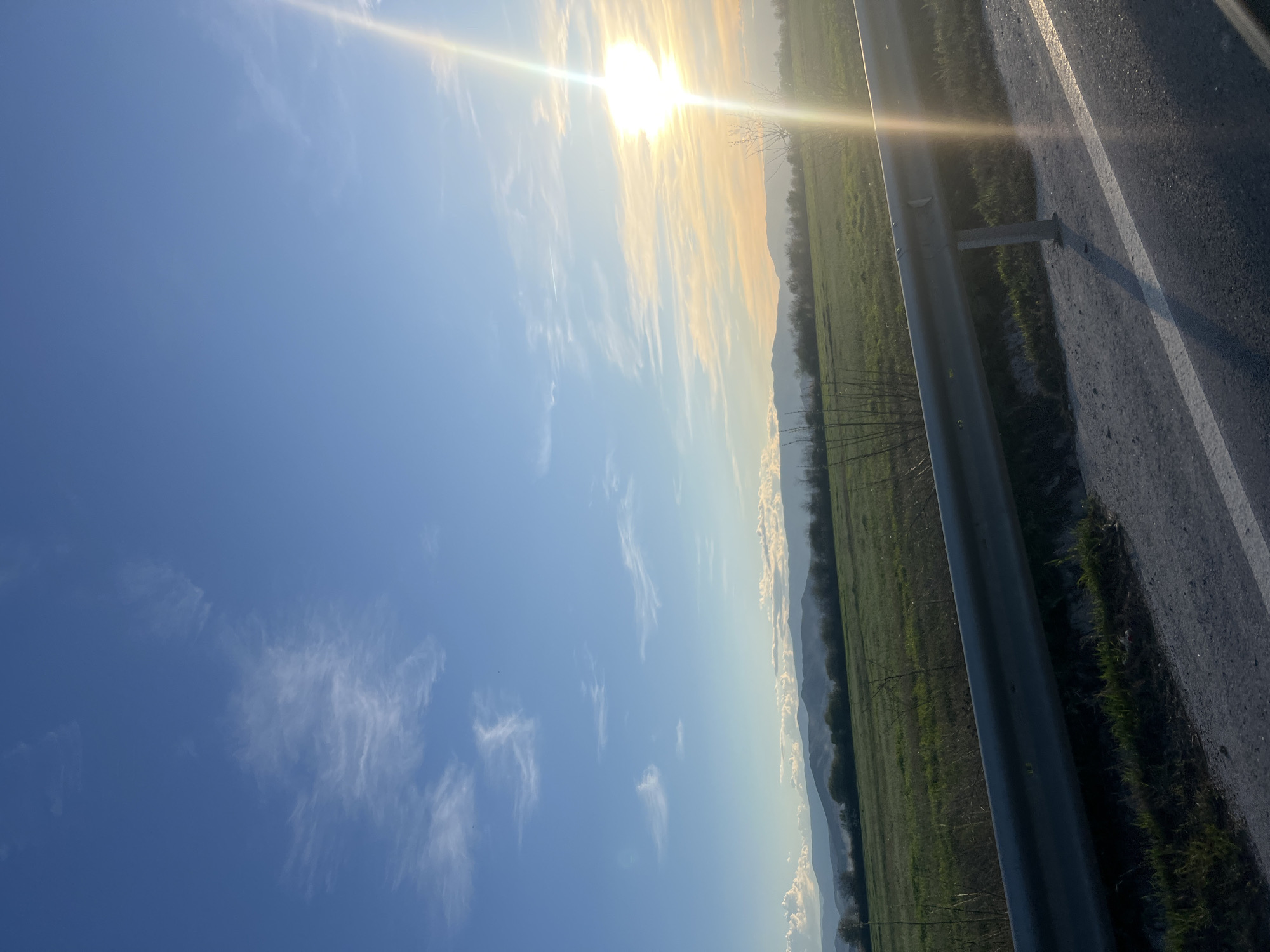 Roadside landscape documented near Pazardzhik, Bulgaria