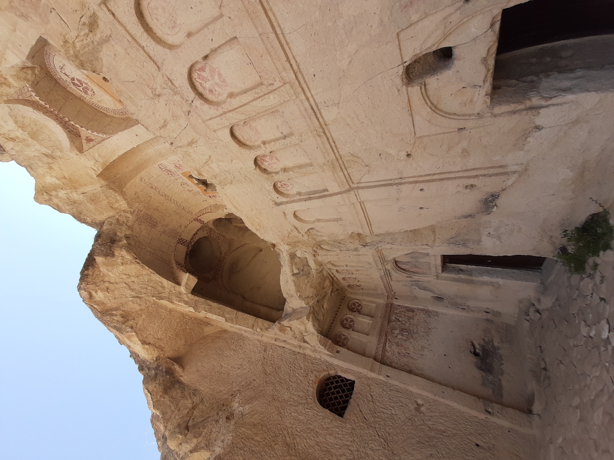 Inside and outside Göreme's ancient rock-cut churches, Cappadocia