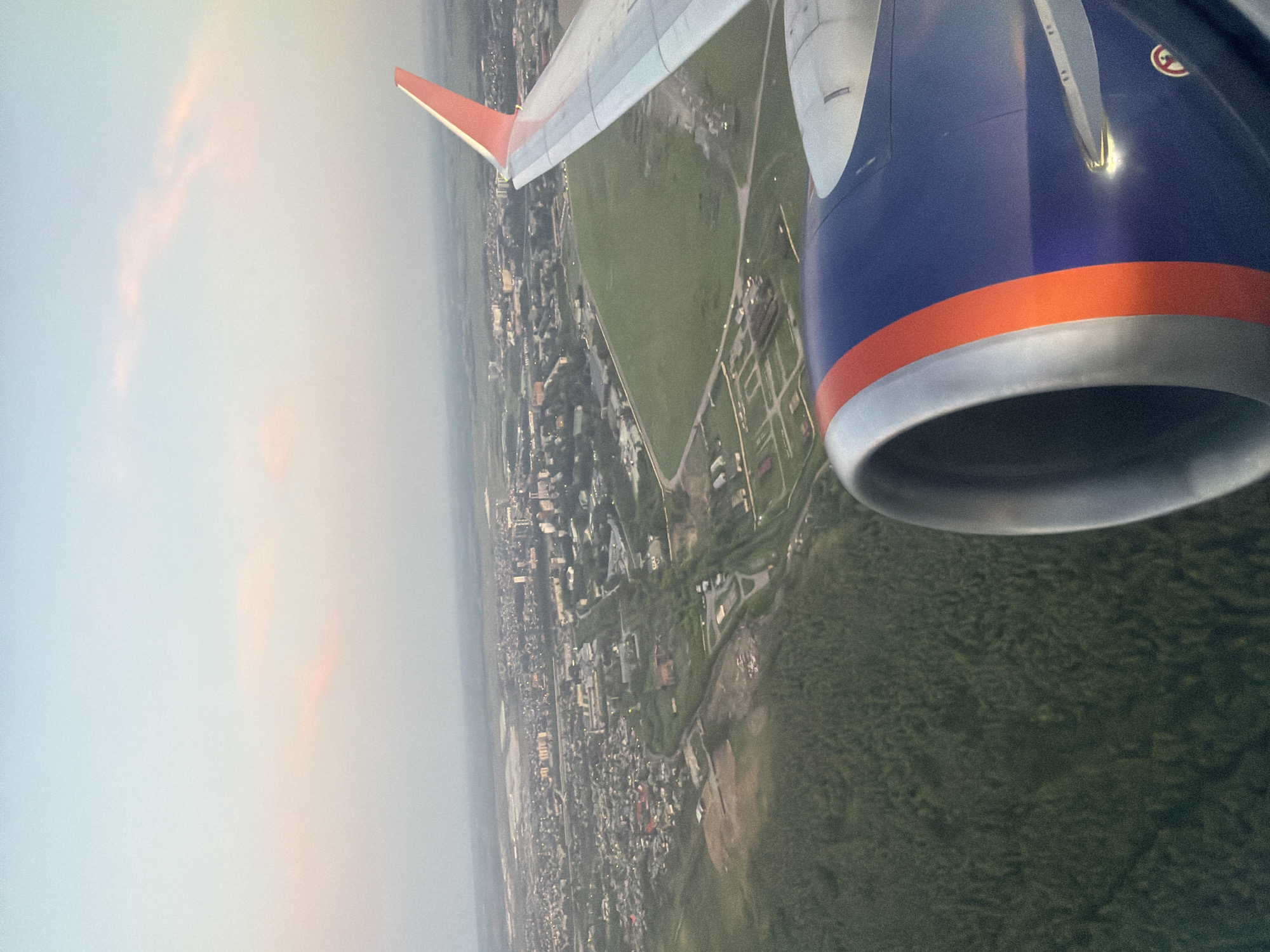 Aerial view of Ob, Russia captured from aircraft