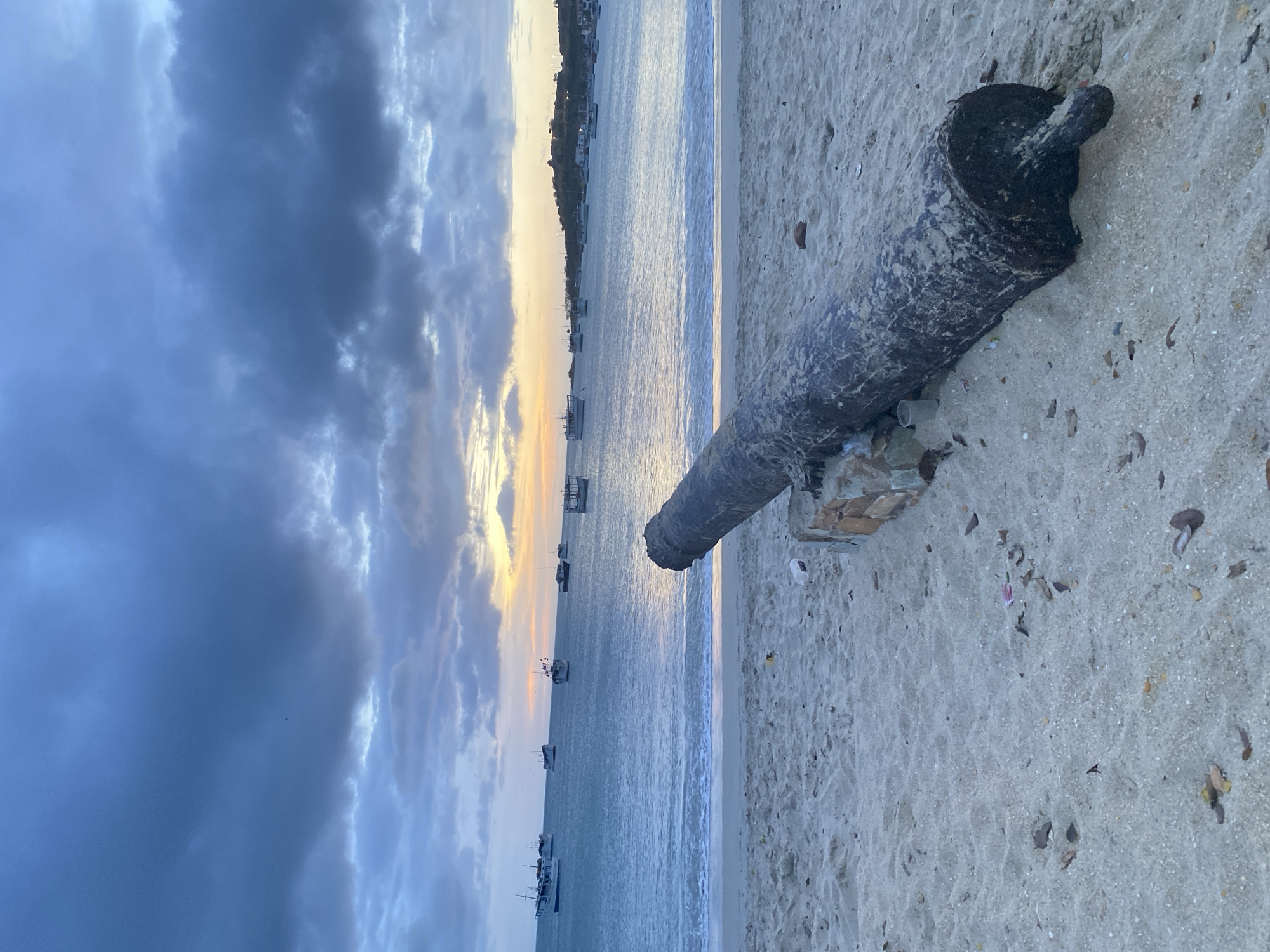Evening coastal documentation captures Juan Griego waterfront scenes