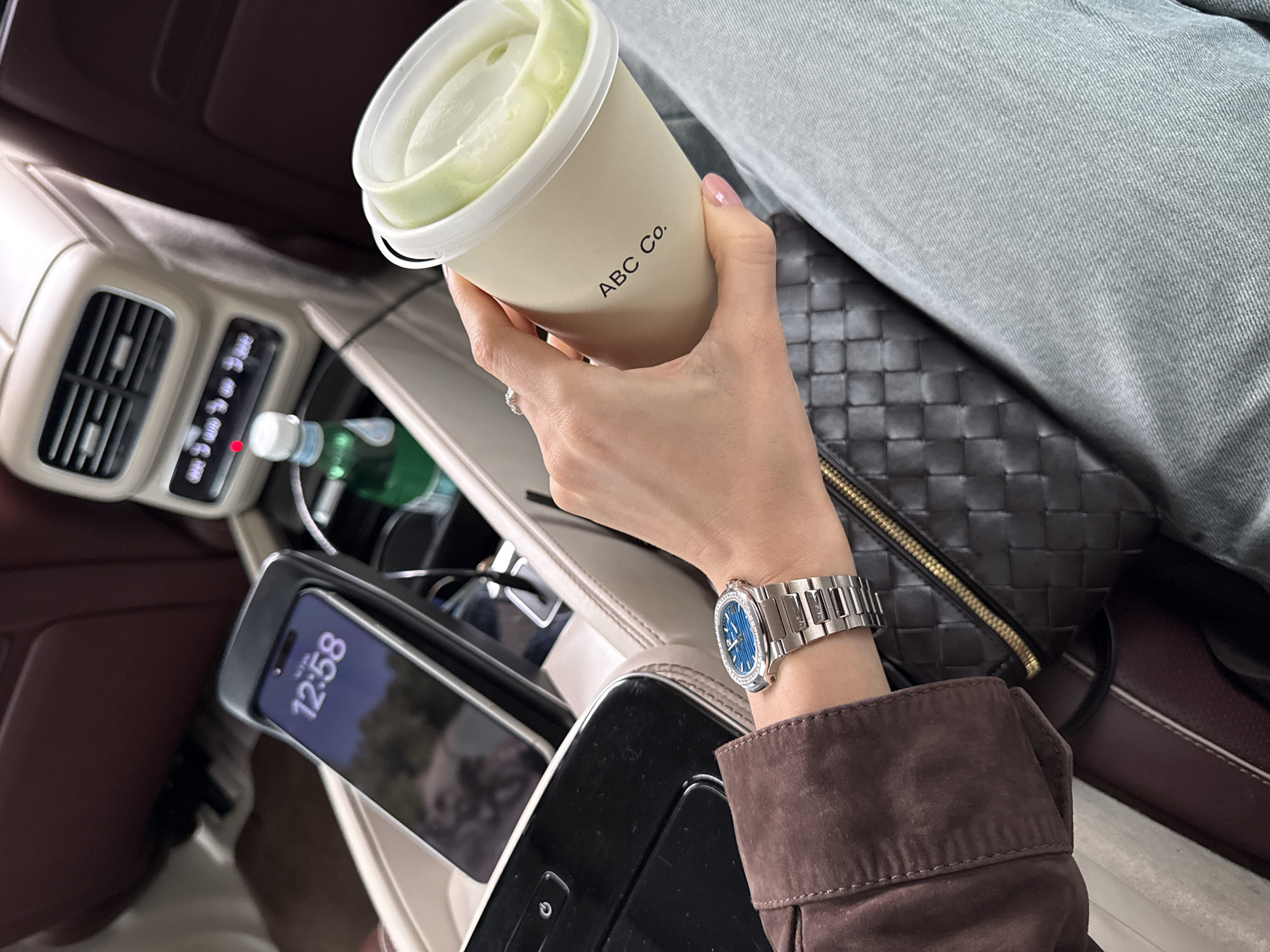 Moscow commute captures beverage moment and road workers