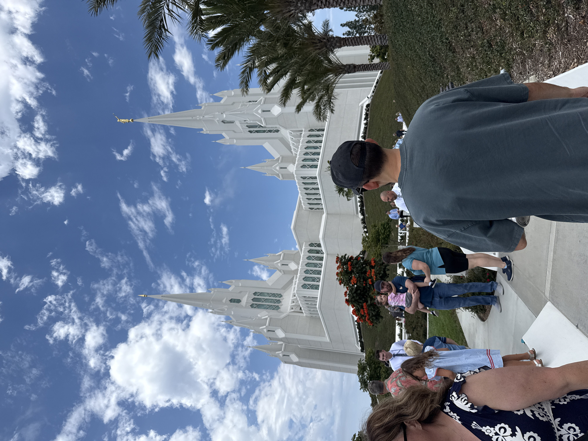 Up-close look at San Diego's LDS temple spires and golden statue