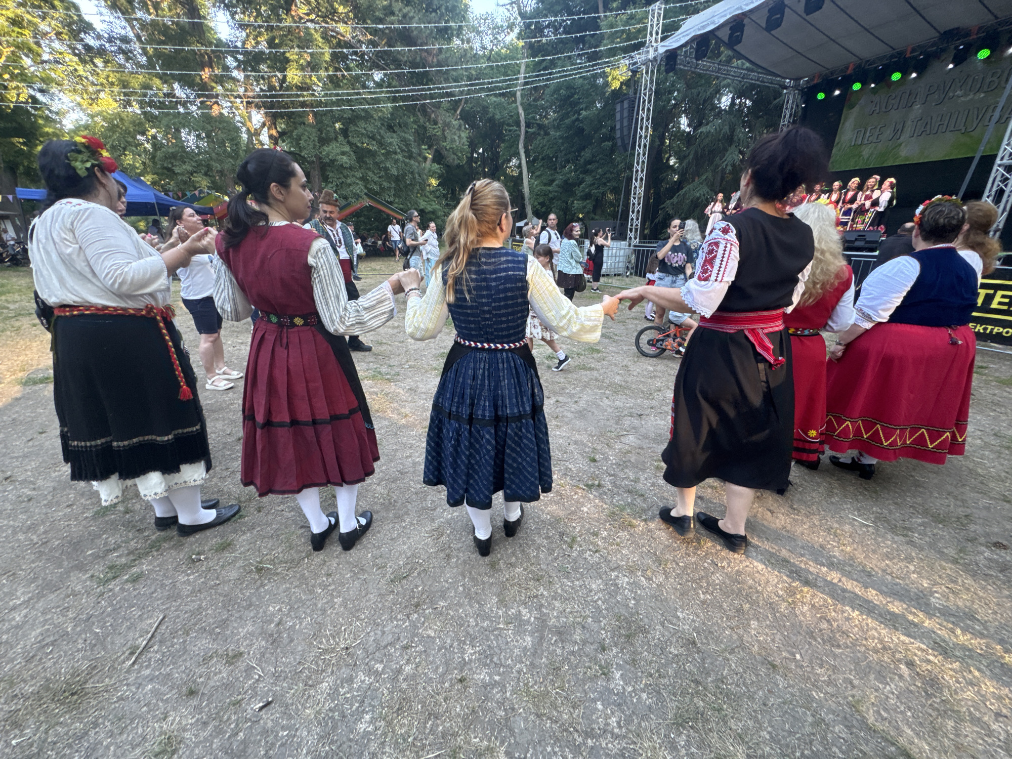 Traditional folk dancing festival in Varna, Bulgaria