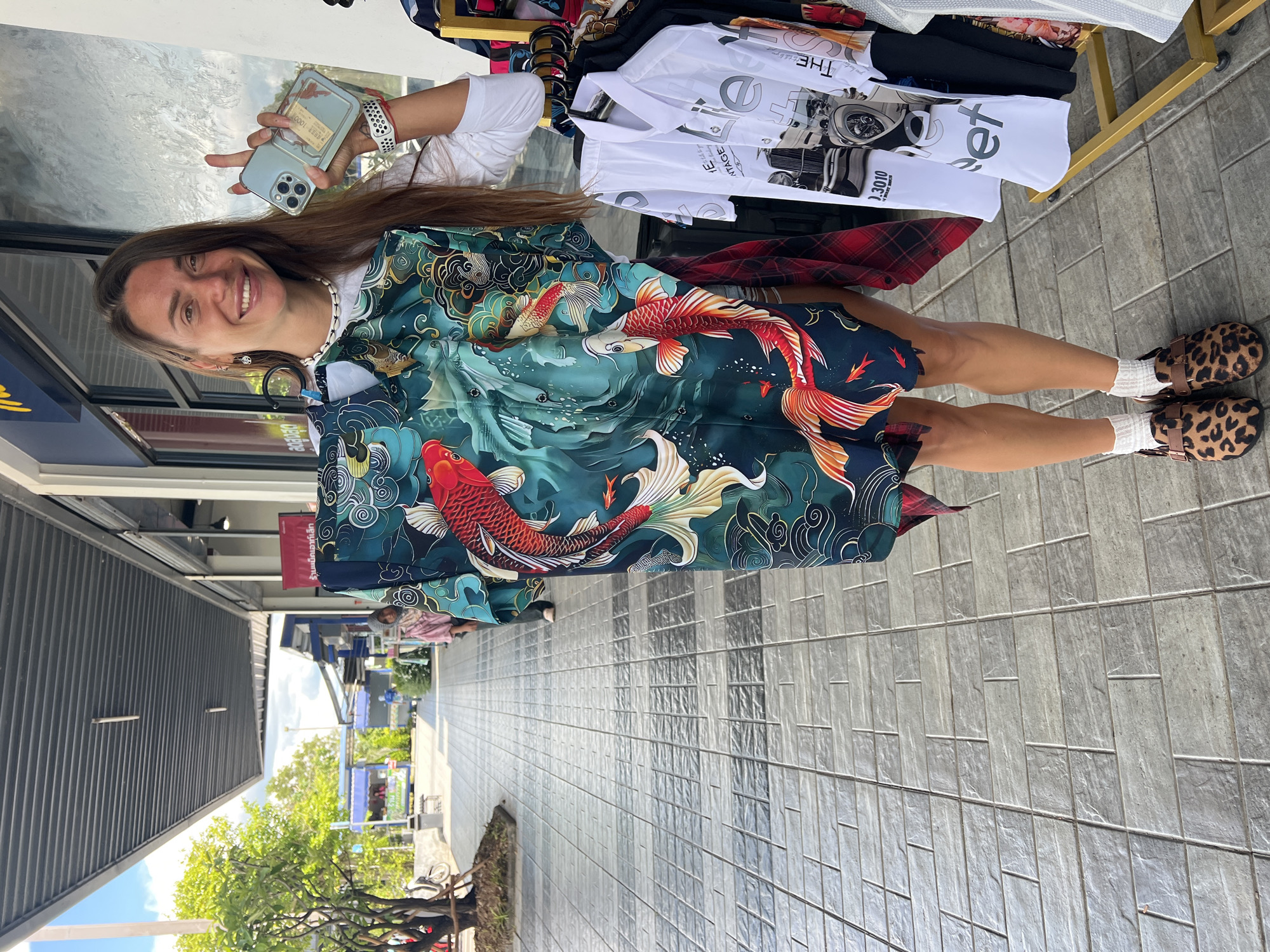 Morning market browse and errands in Tambon Phraek Ha, Thailand