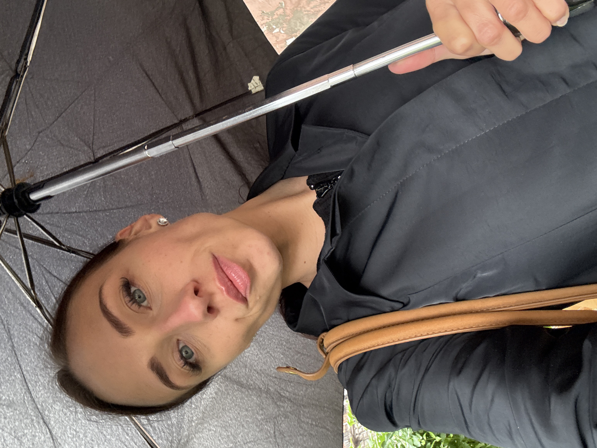 Rainy selfie and curious cats in Saint Petersburg
