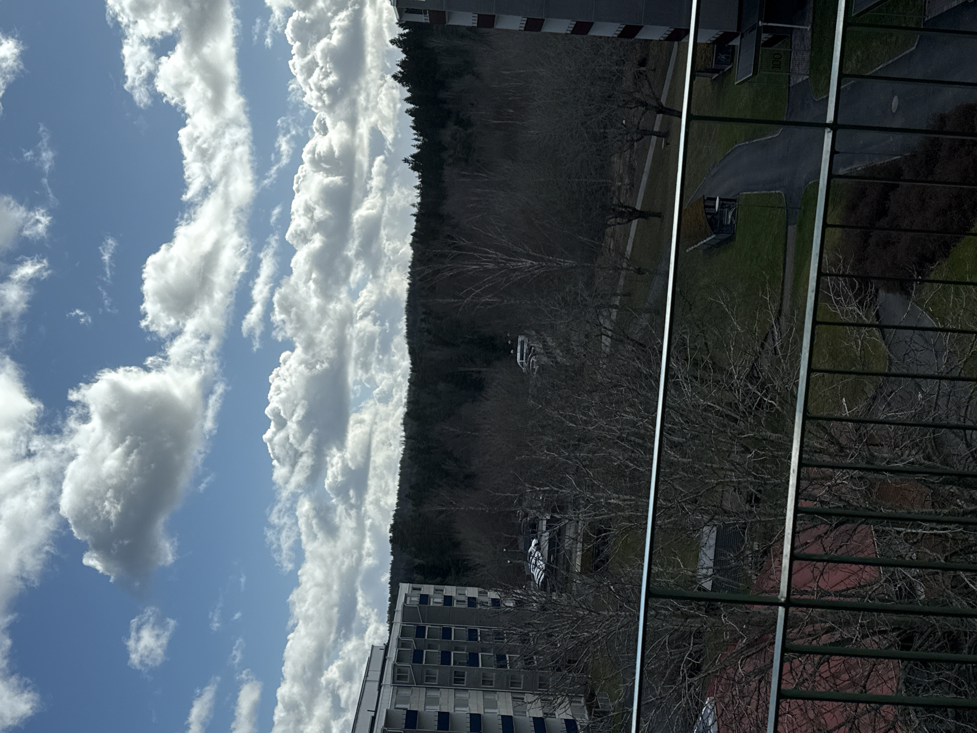 Elevated view of Jönköping landscape captured from window