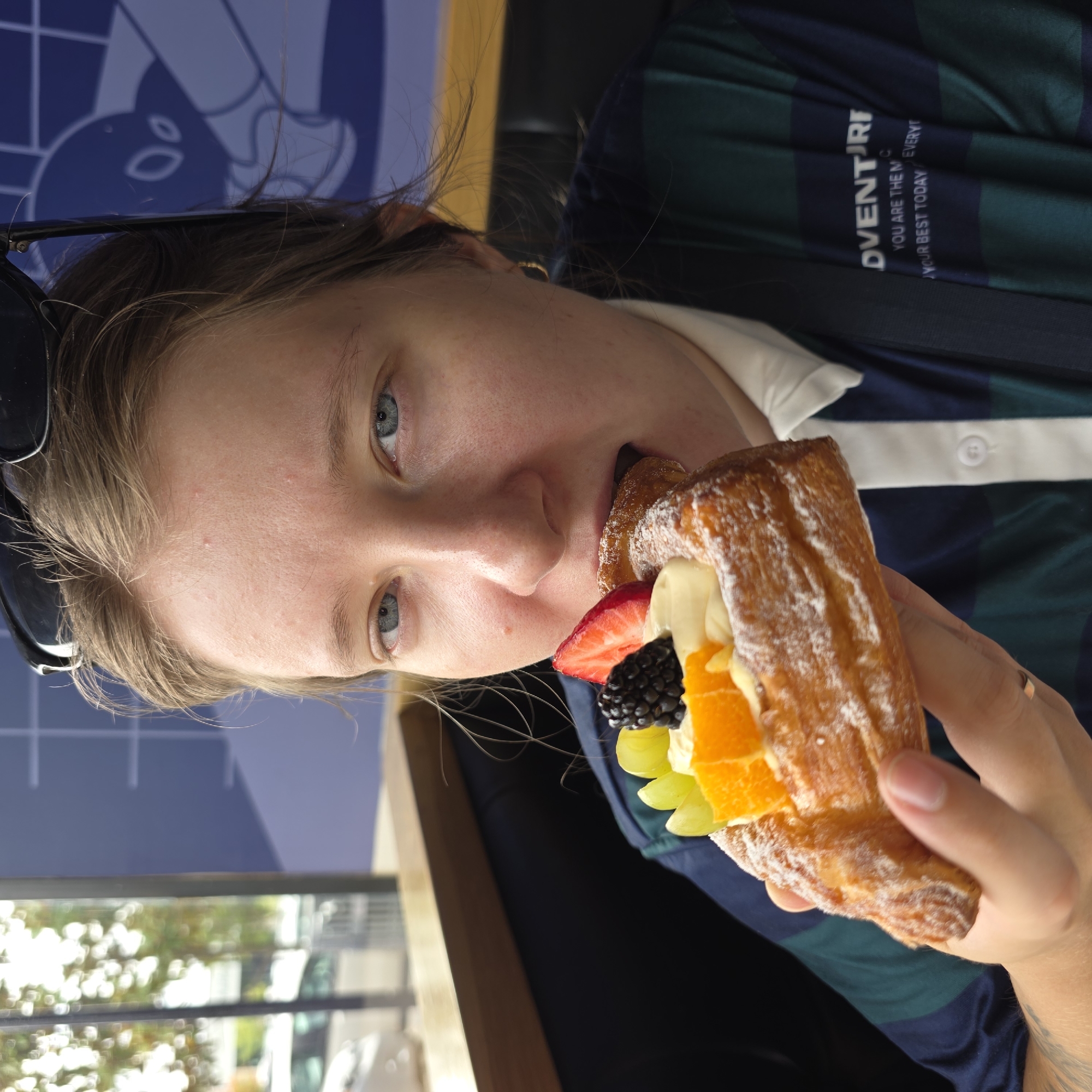 Pastry tray with fruit danishes and savory croissant in Beaverton