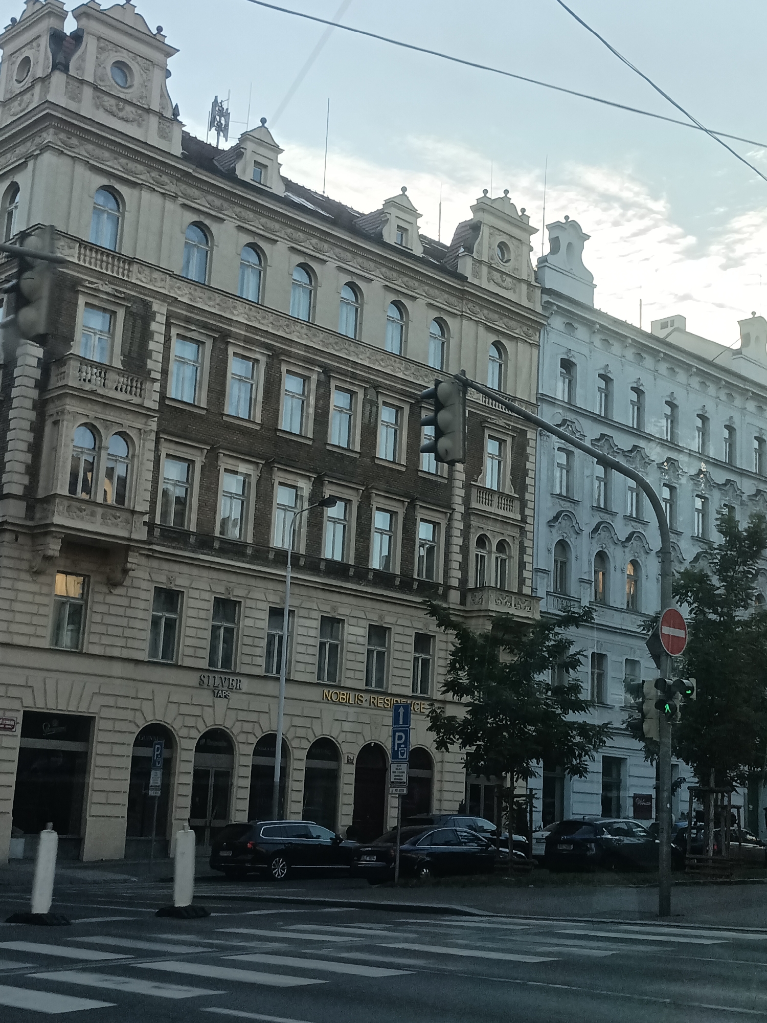 Rolling through Prague's historic streets by vehicle