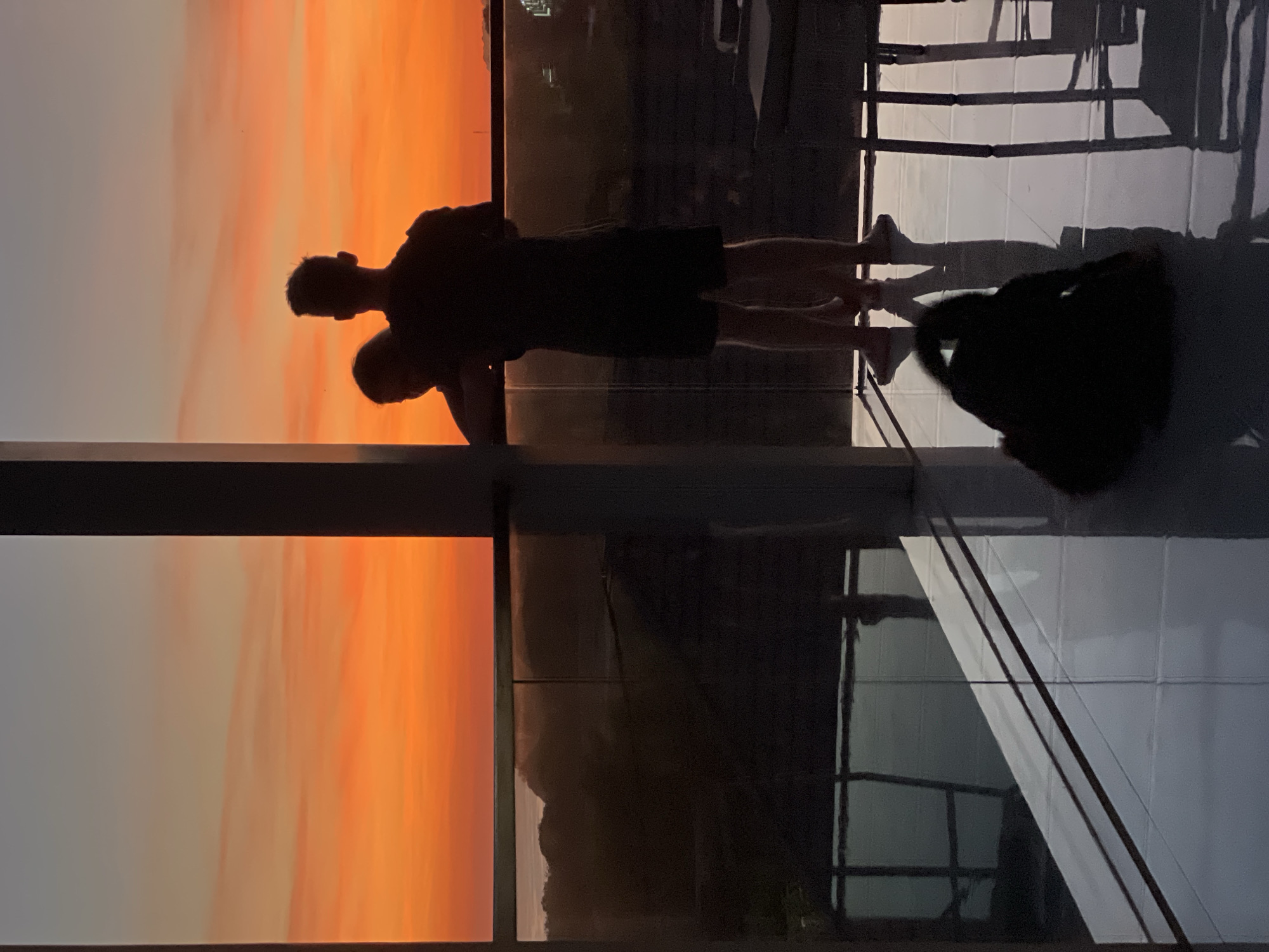 Urban sunset documented by witnesses over 10-minute span