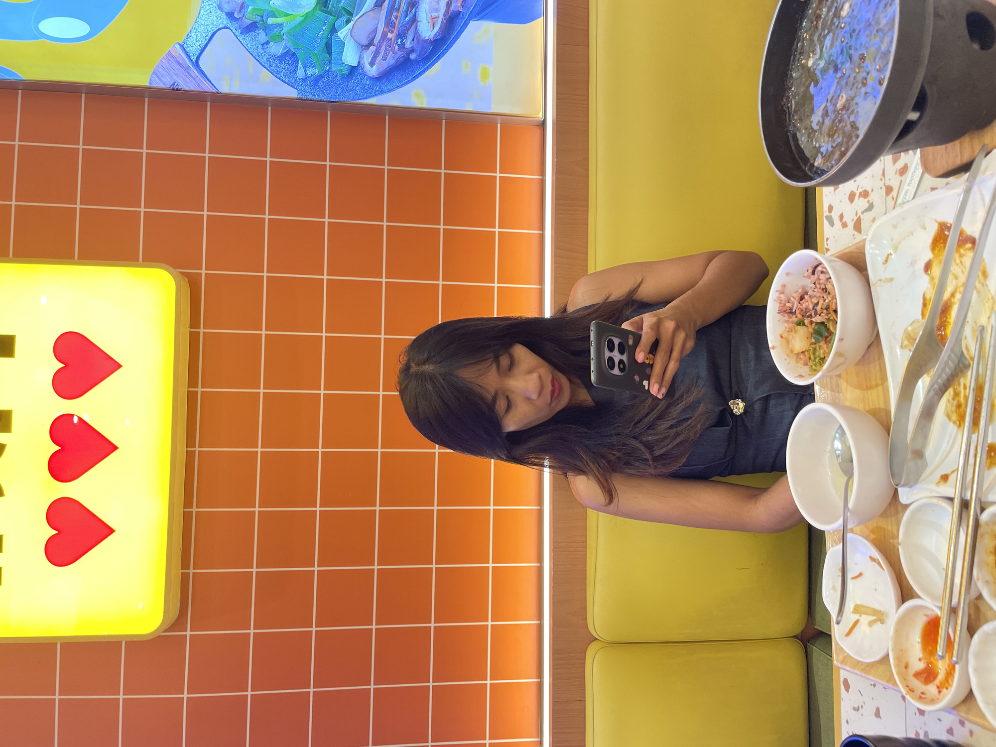 Korean BBQ lunch at a colorful Denpasar restaurant