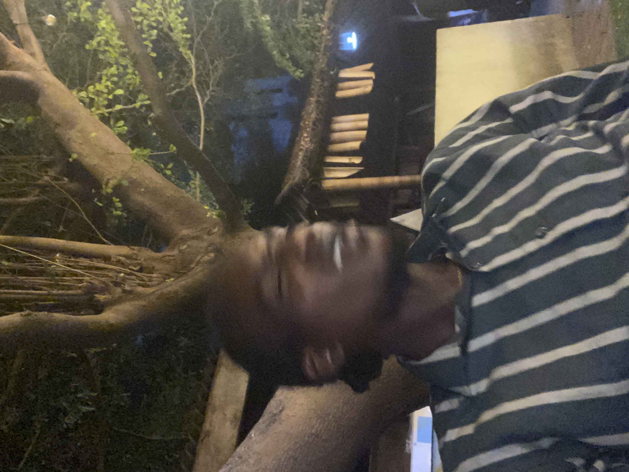 Evening social gathering documented in Alagba, Nigeria