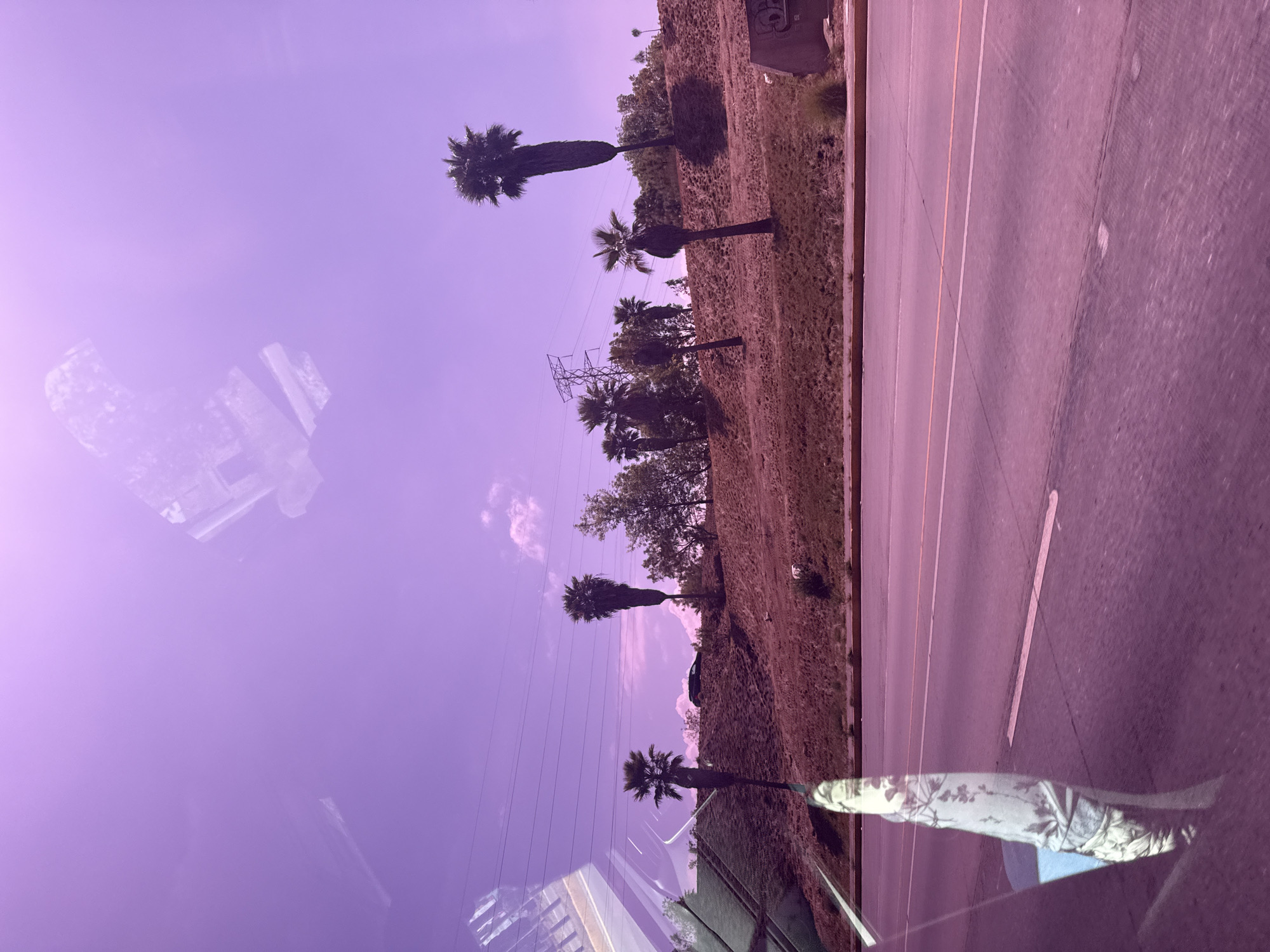 Highway scene captured in San Bernardino Tlaxcalancingo, Mexico