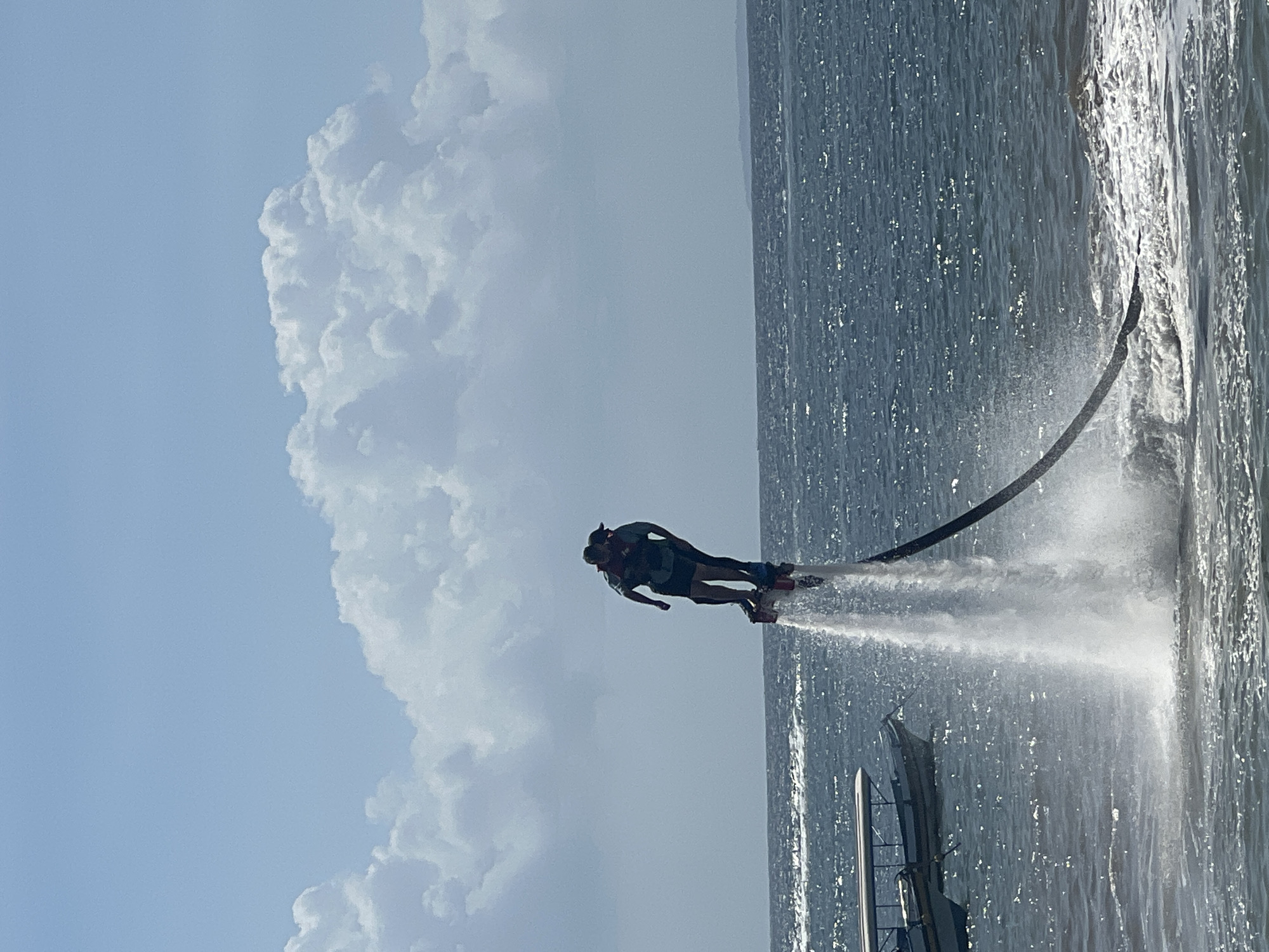 Flyboarding and beach life along Kuta Selatan's shoreline