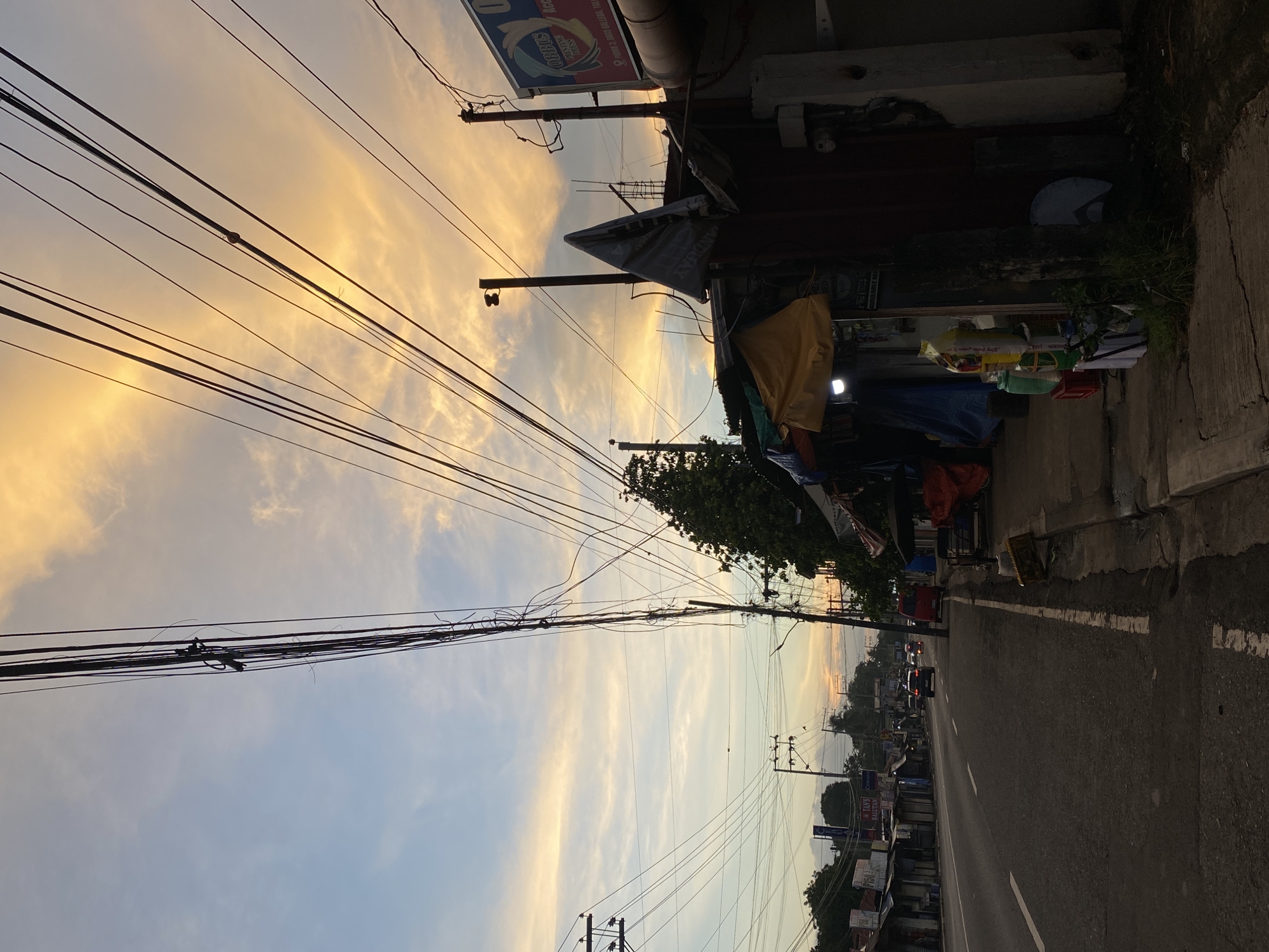 Evening street life documented across Davao City neighborhoods